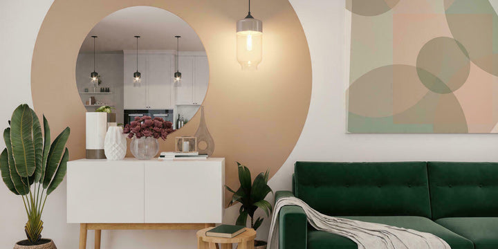 Espejo de pared moderno de color para sala de estar