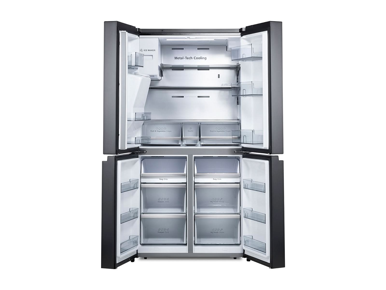 Refrigeradora Cross Door Negra RI-885I Indurama