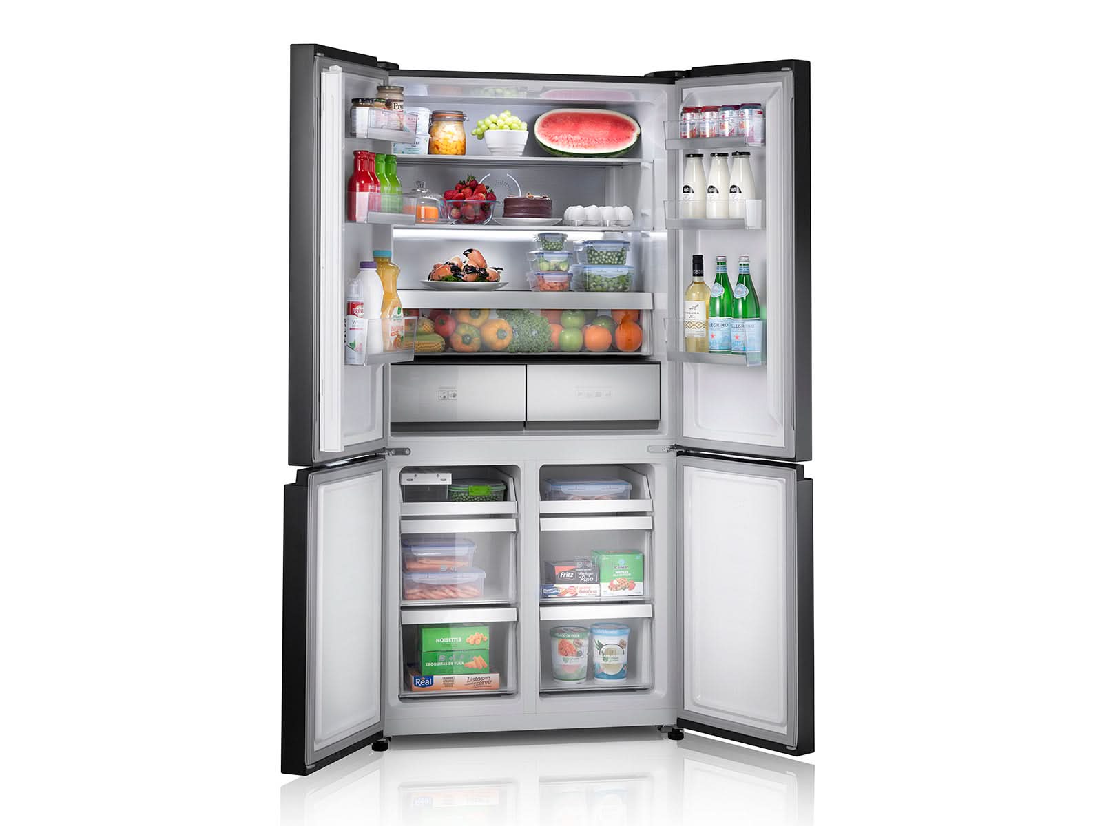 Refrigeradora Cross Door Negra RI-880I Indurama