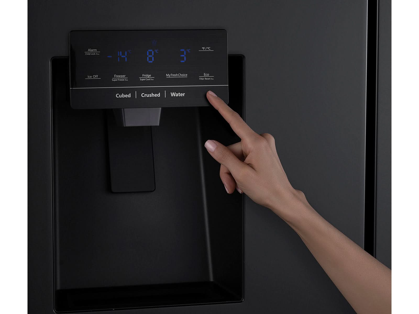 Refrigeradora Cross Door Negra RI-885I Indurama