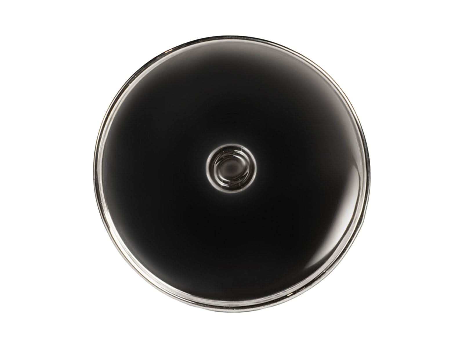 Candelabro Vidrio Negro 18x8cm