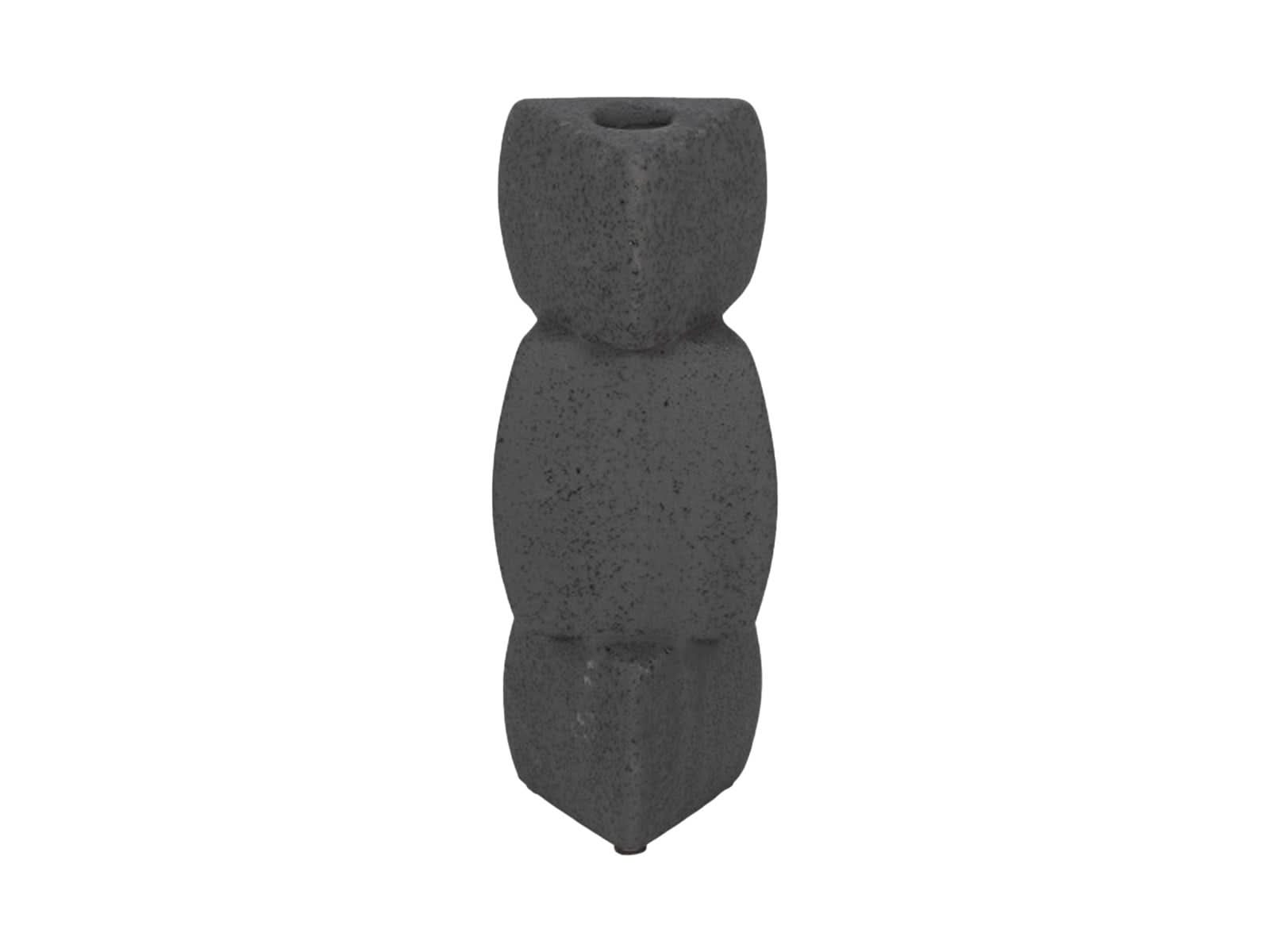 Candelabro Blanco Negro Glaze