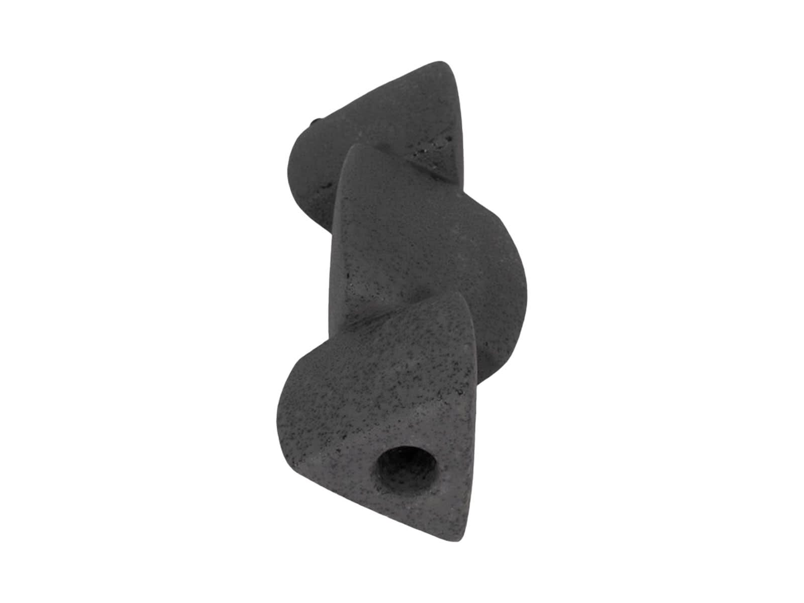 Candelabro Blanco Negro Glaze