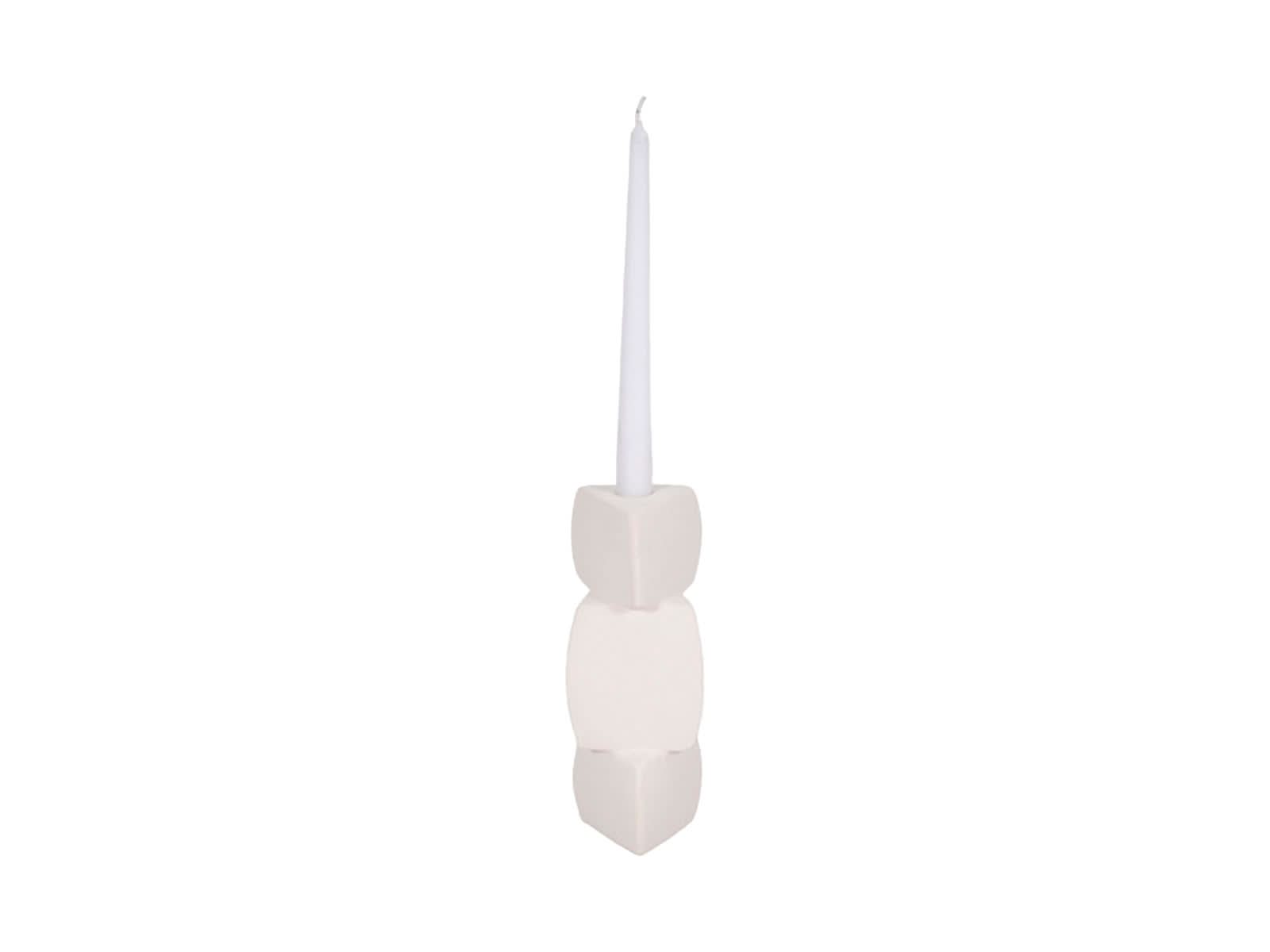 Candelabro Blanco Arena Glaze
