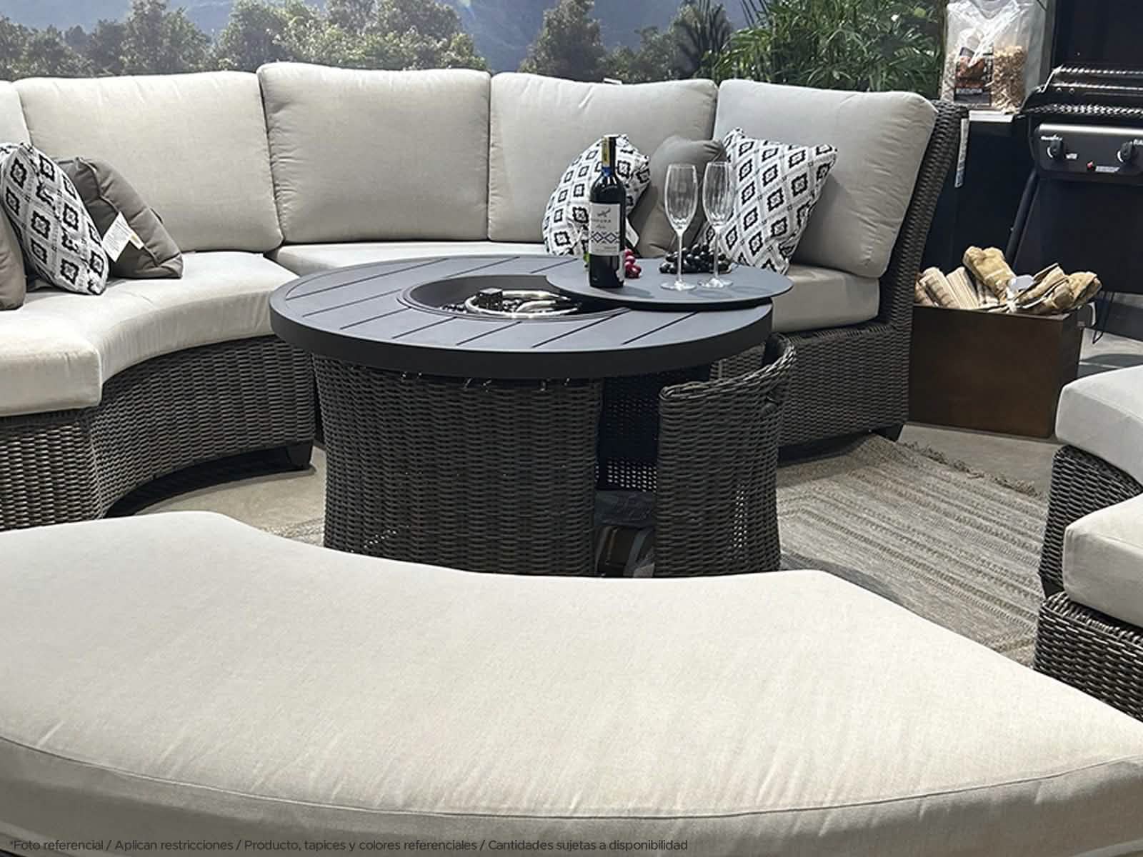 Mesa Centro Havana Outdoor Chocolate