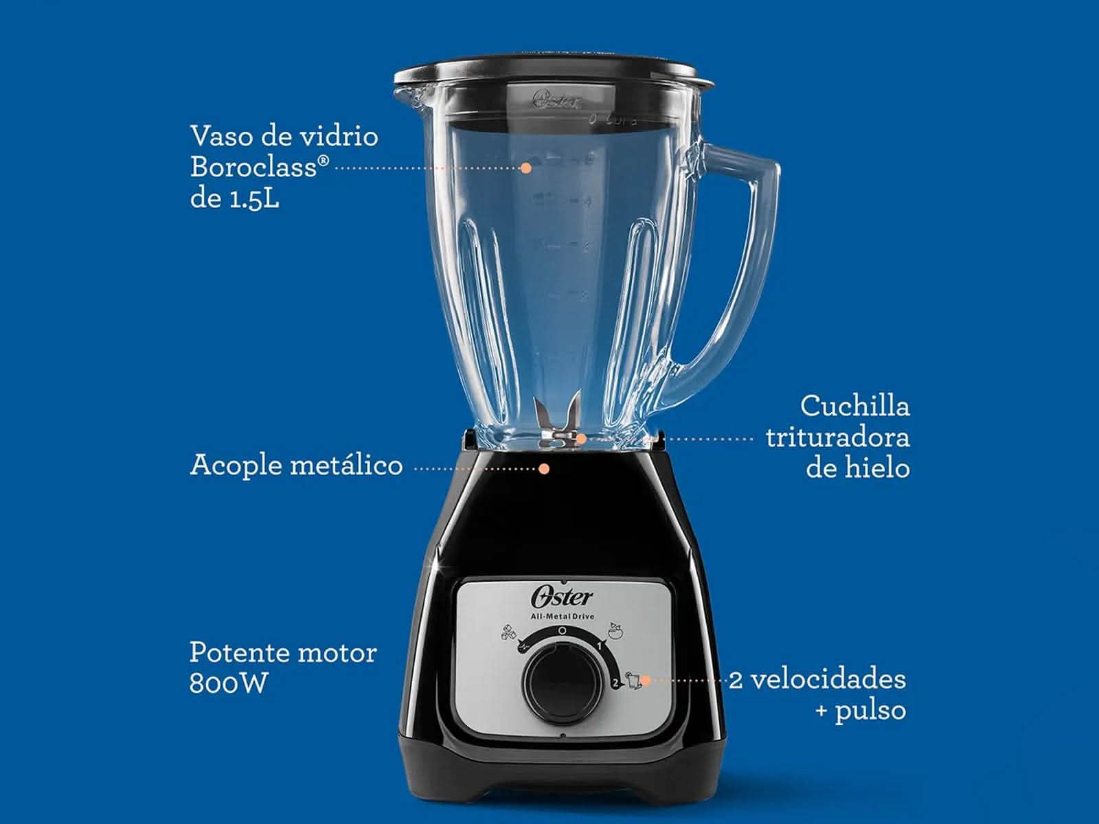 Licuadora Oster C/Negro