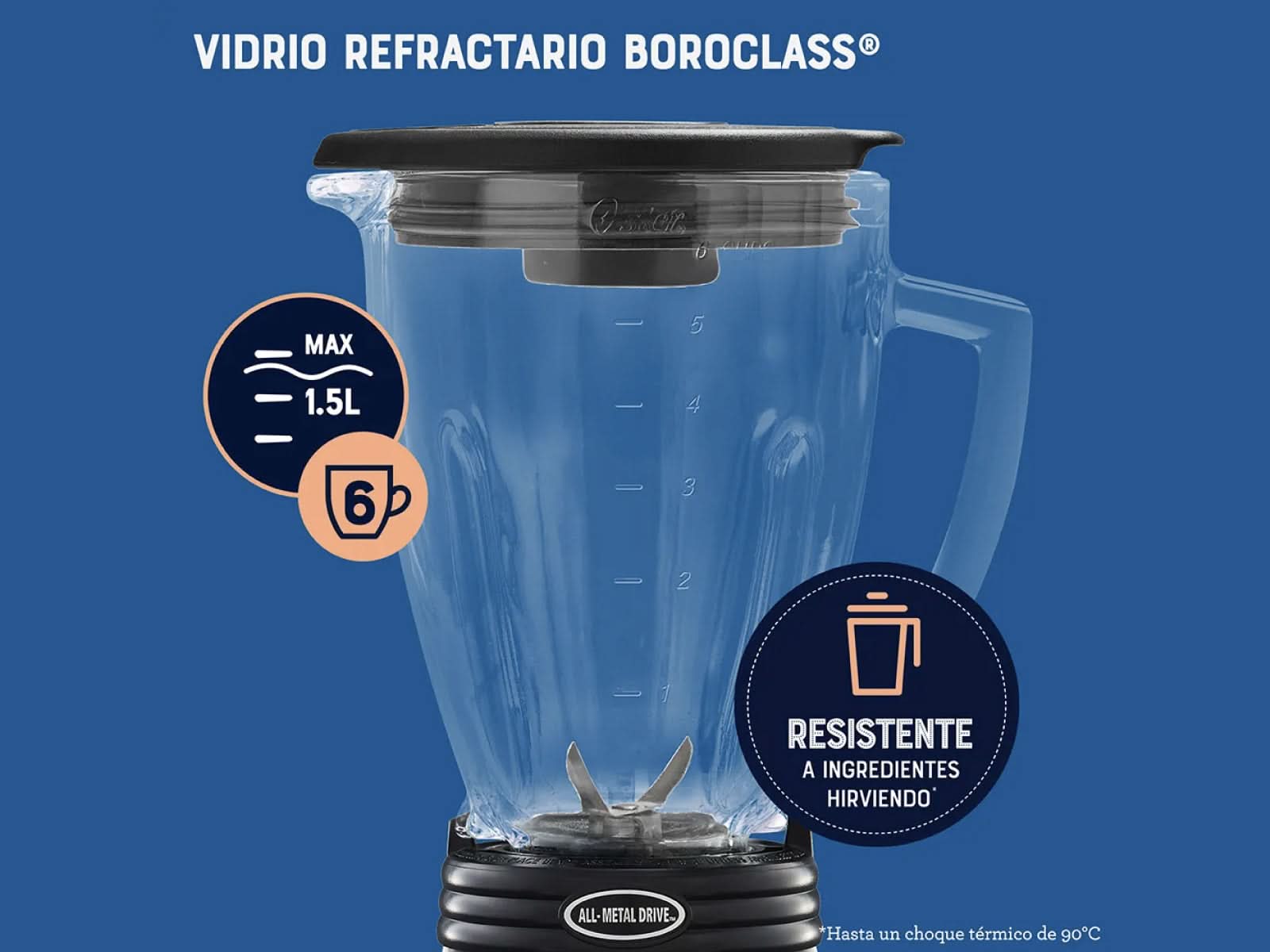 Licuadora Oster Reversible C/Gris