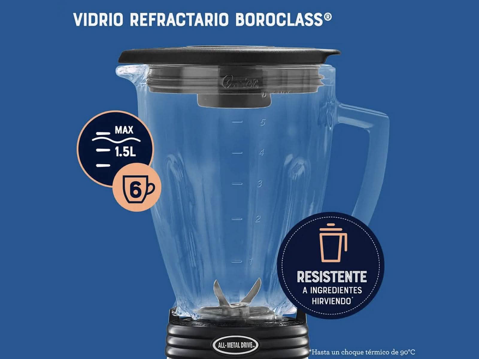 Licuadora Oster Reversible C/Gris