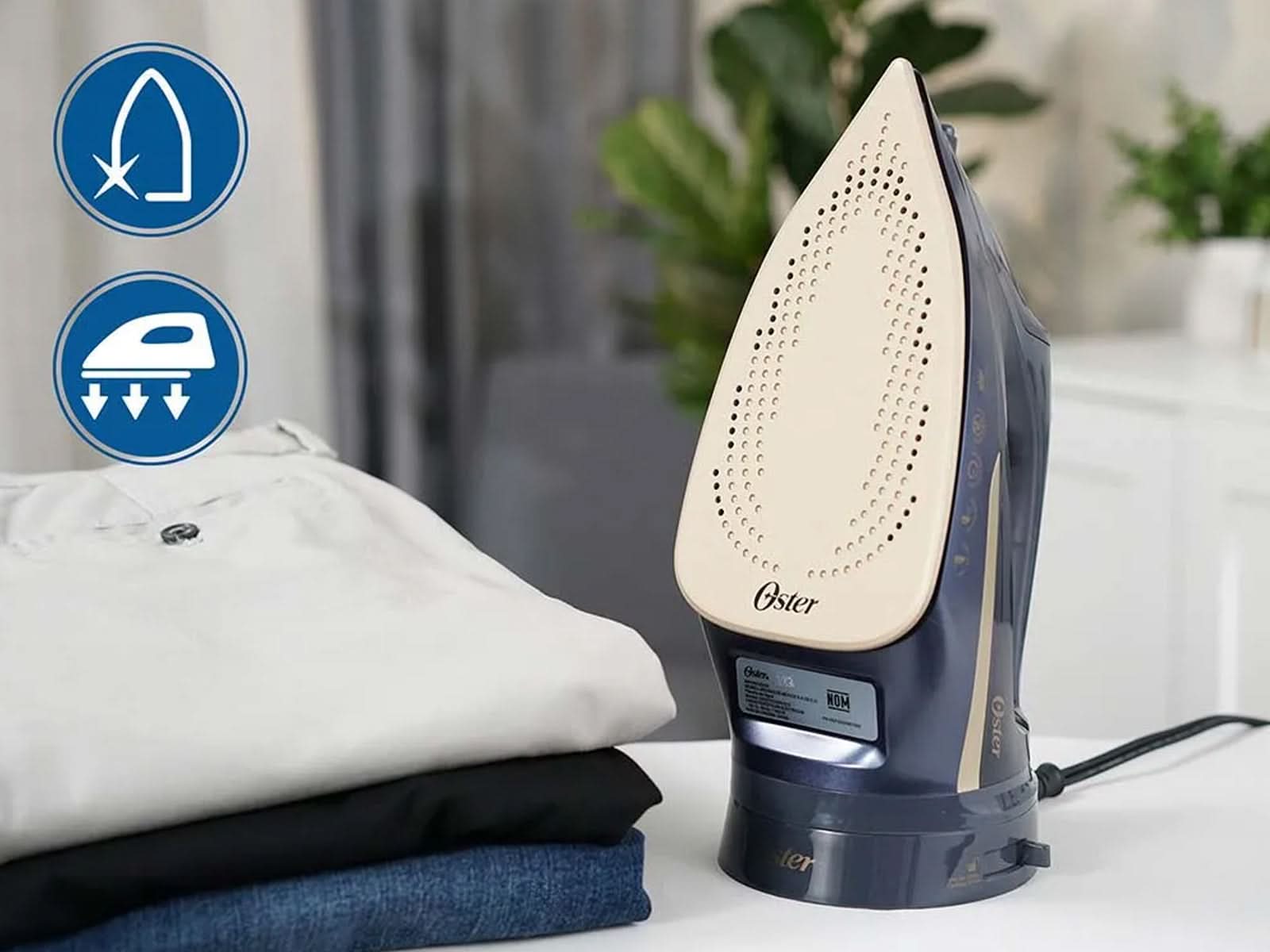 Plancha de Vapor Inalámbrica 2 en 1 Oster