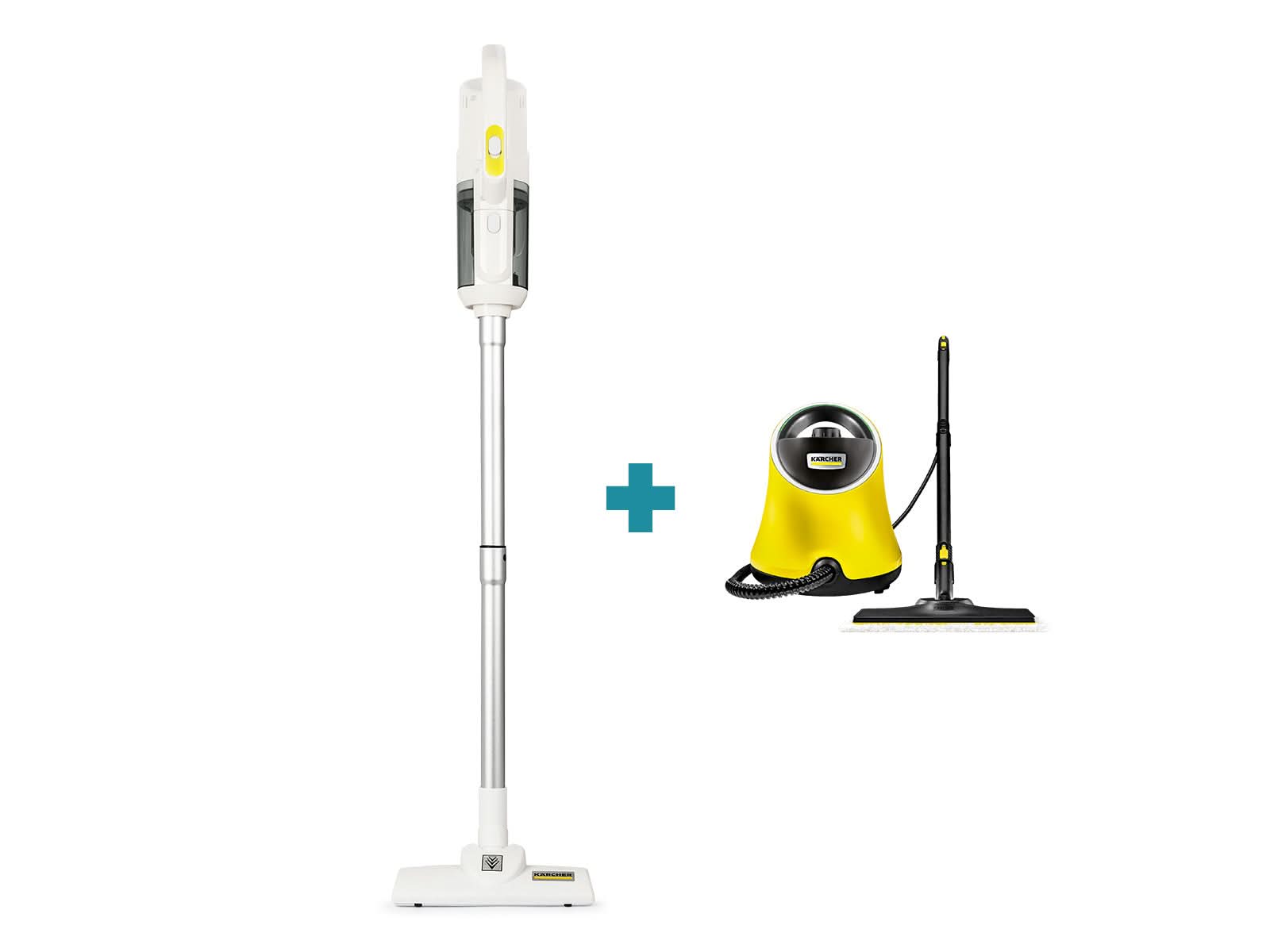 Aspiradora VCL 3 + Limpiadora Vapor SC2 Karcher