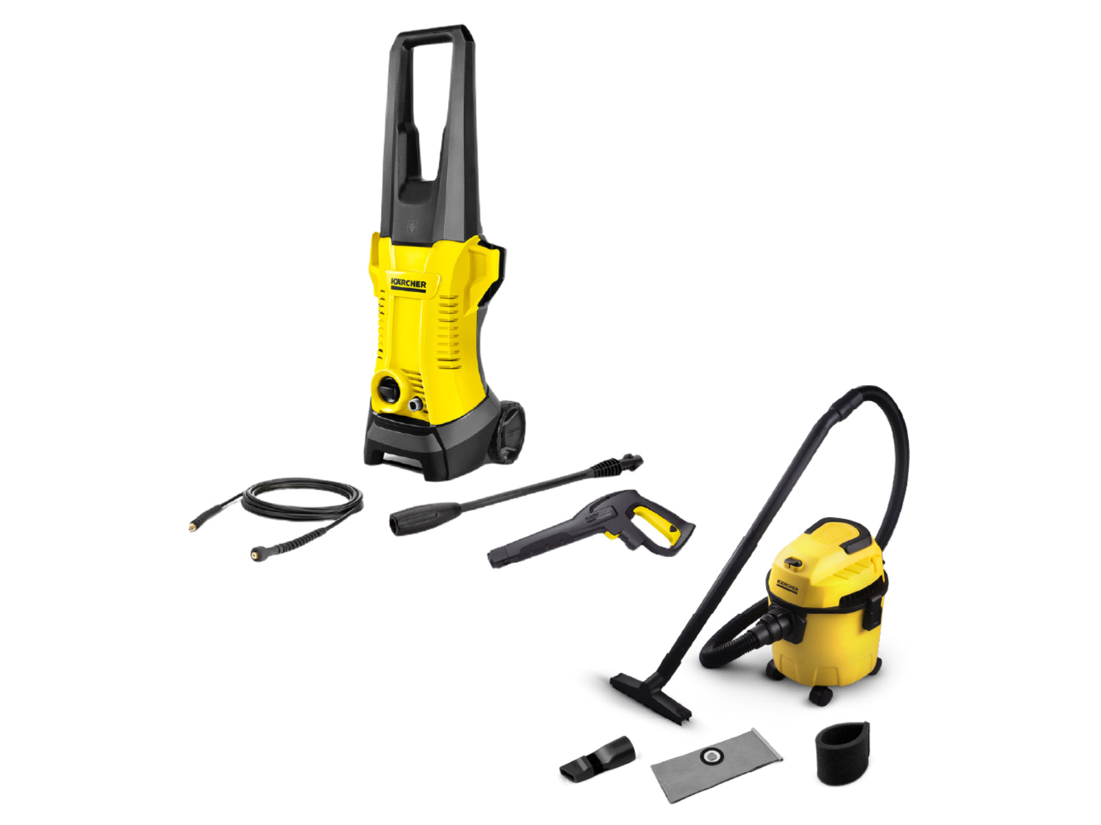 Combo Hidrolavadora K2 + Aspiradora Multiuso WDL1 Karcher