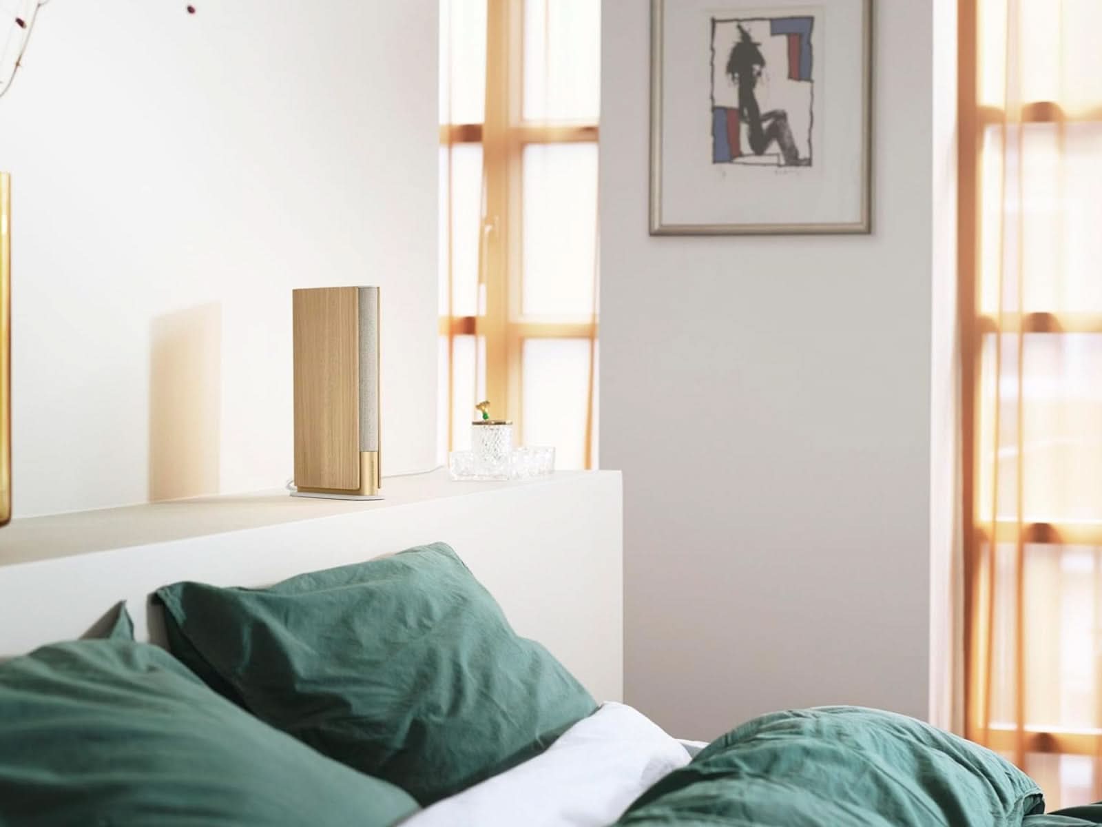 Parlante WIFI Beosound Emerge Gold Tone Light Oak B&O