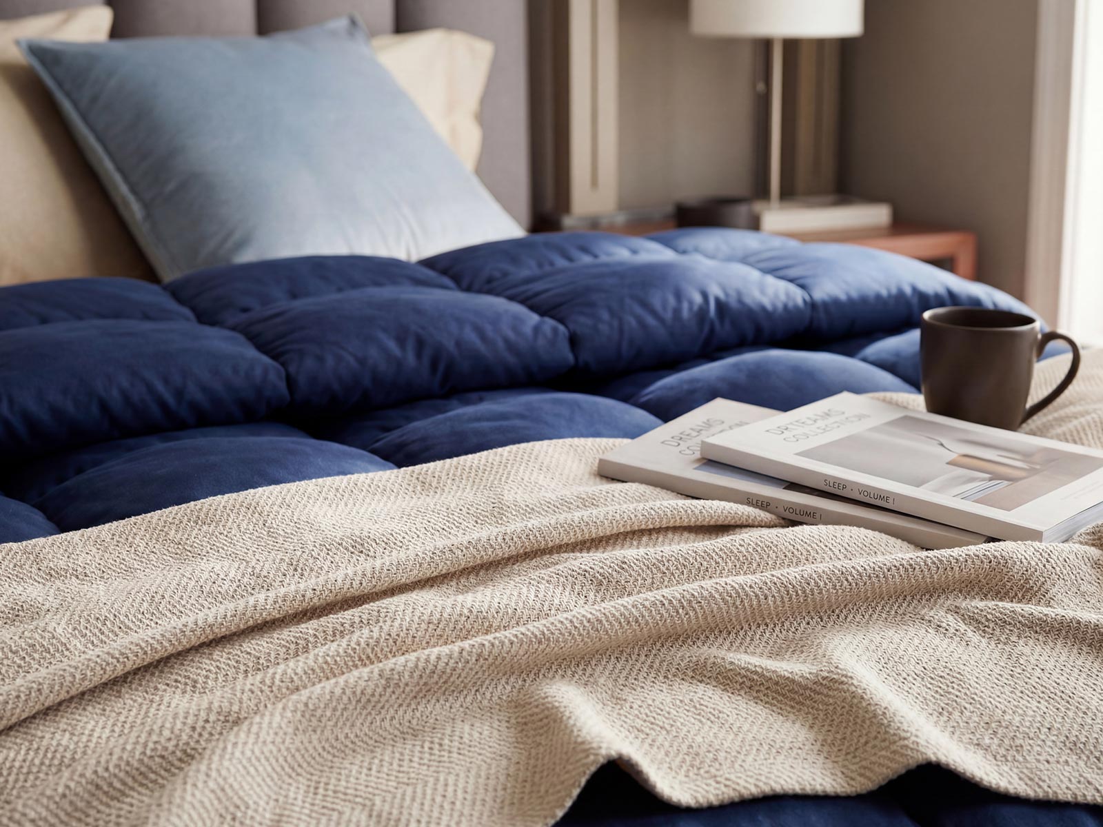Cobija Cotton Pique Tommy Hilfiger #Color_AzulMarino