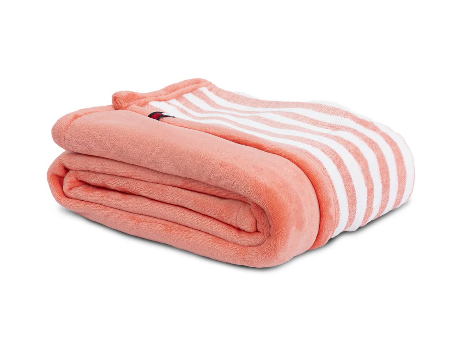 Manta Tommy Hilfiger #Color_Lineas Corales Blancas