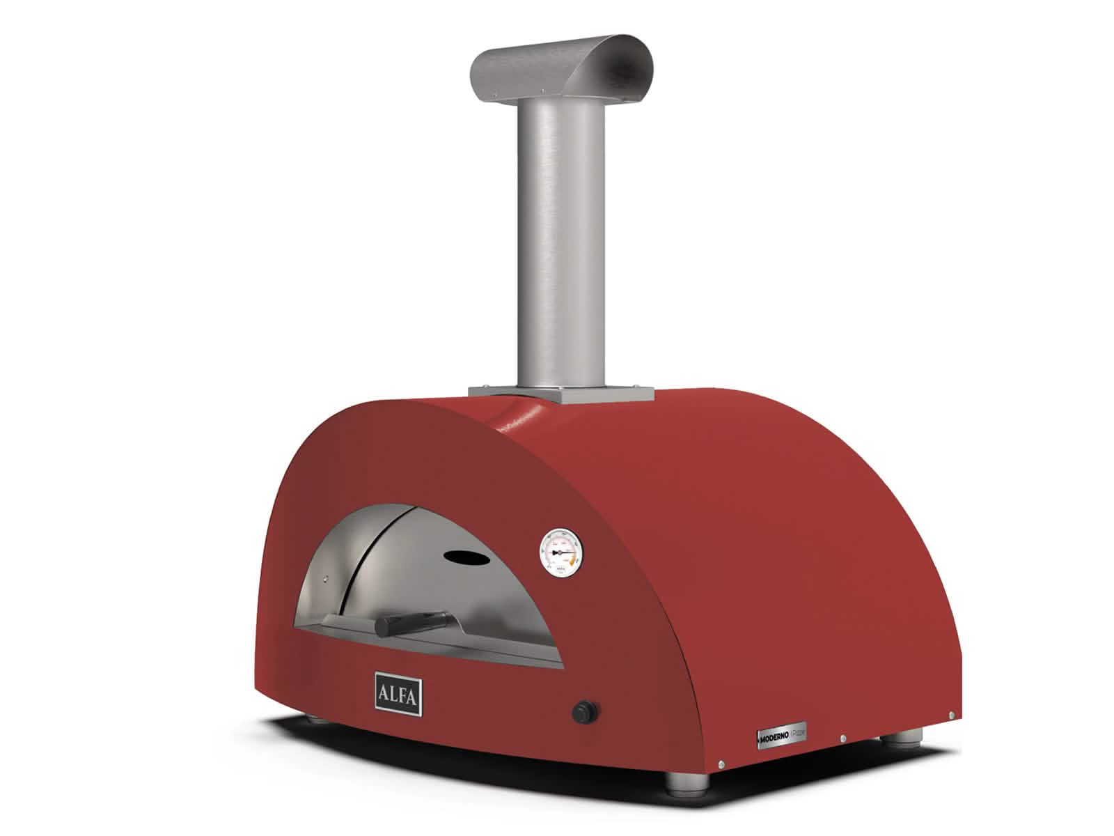 Horno Moderno 1 Pizza a Leña Alfa Forni #Color_Rojo