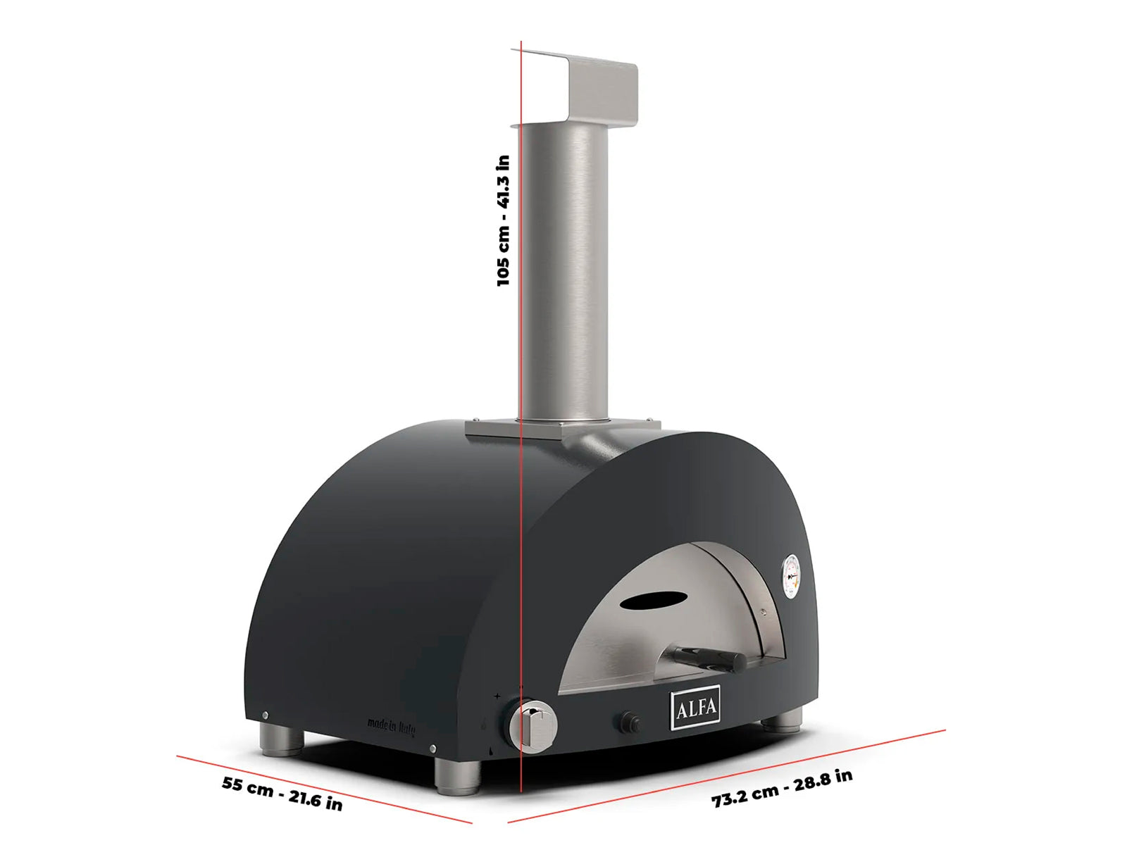 Horno Moderno 1 Pizza a Gas Alfa Forni