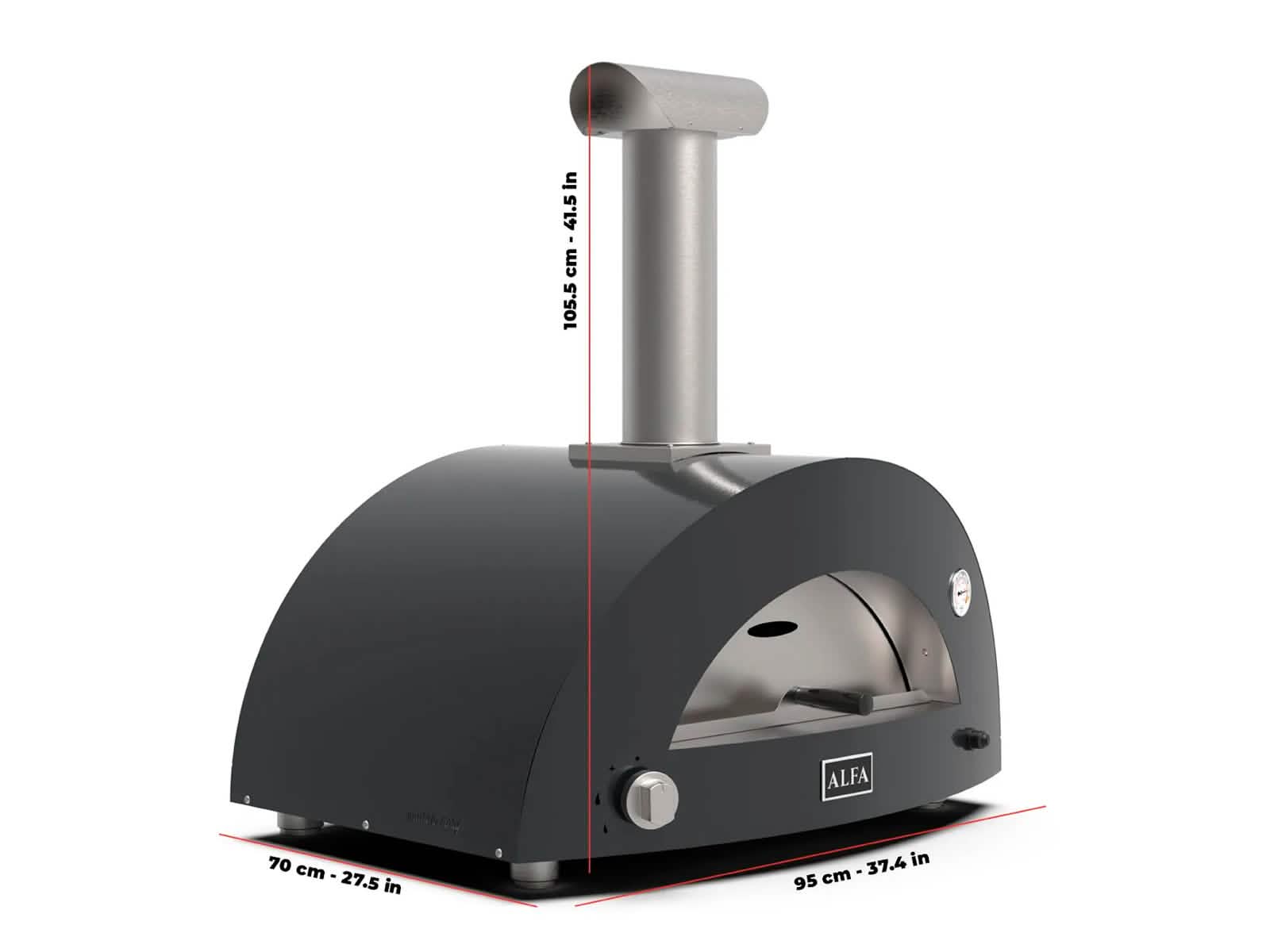 Horno Moderno 2 Pizzas a Gas Alfa Forni