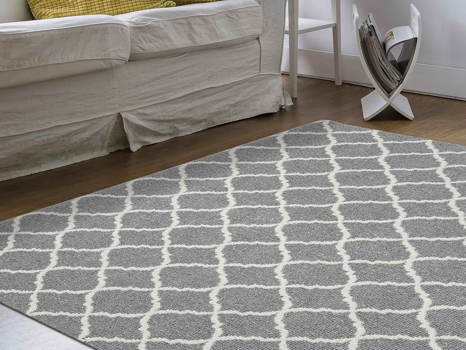 Alfombra Cardiff Rombos #color_Silver