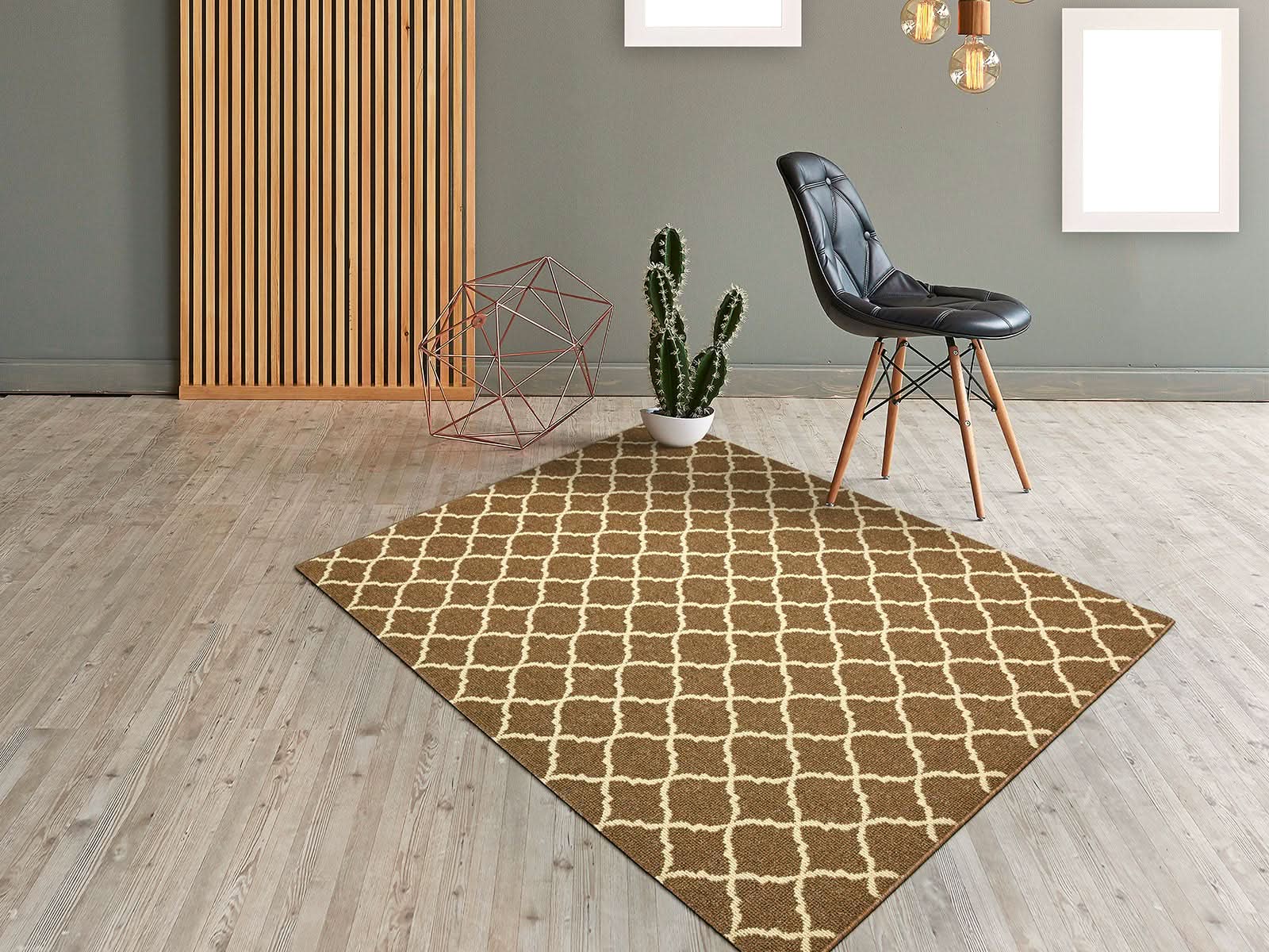 Alfombra Cardiff Rombos #color_BurlyWood