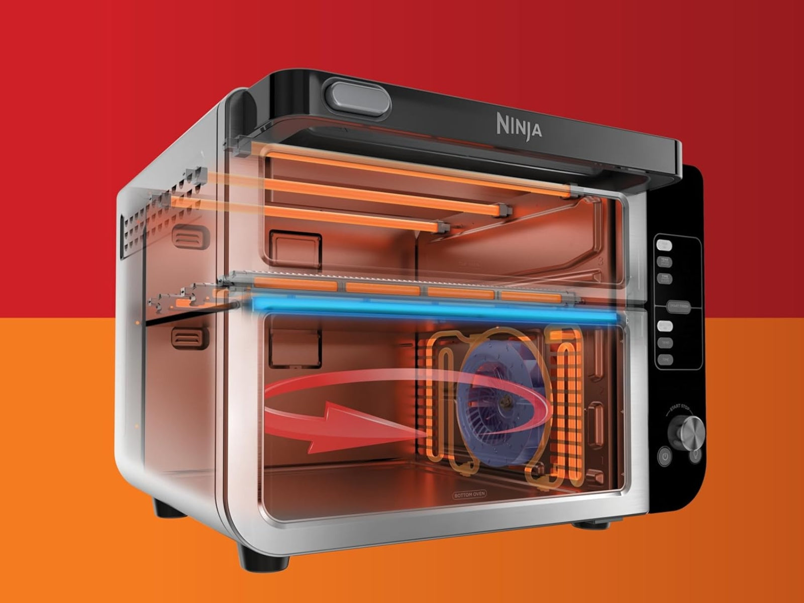 Horno doble FlexDoor Open Box Ninja