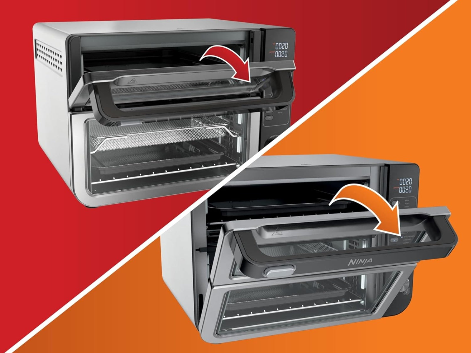 Horno doble FlexDoor Open Box Ninja