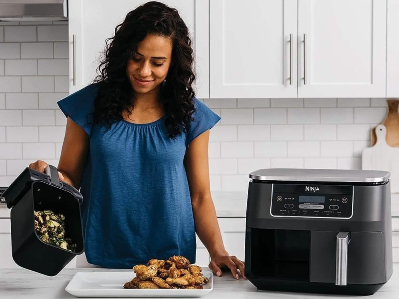 Freidora Doble Canasta 8 Litros Ninja