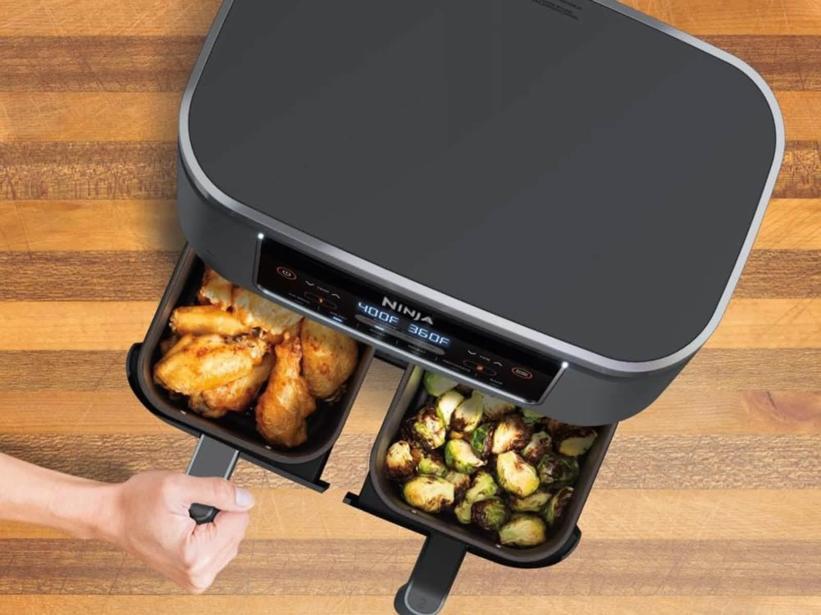 Freidora Doble Canasta 8 Litros Ninja