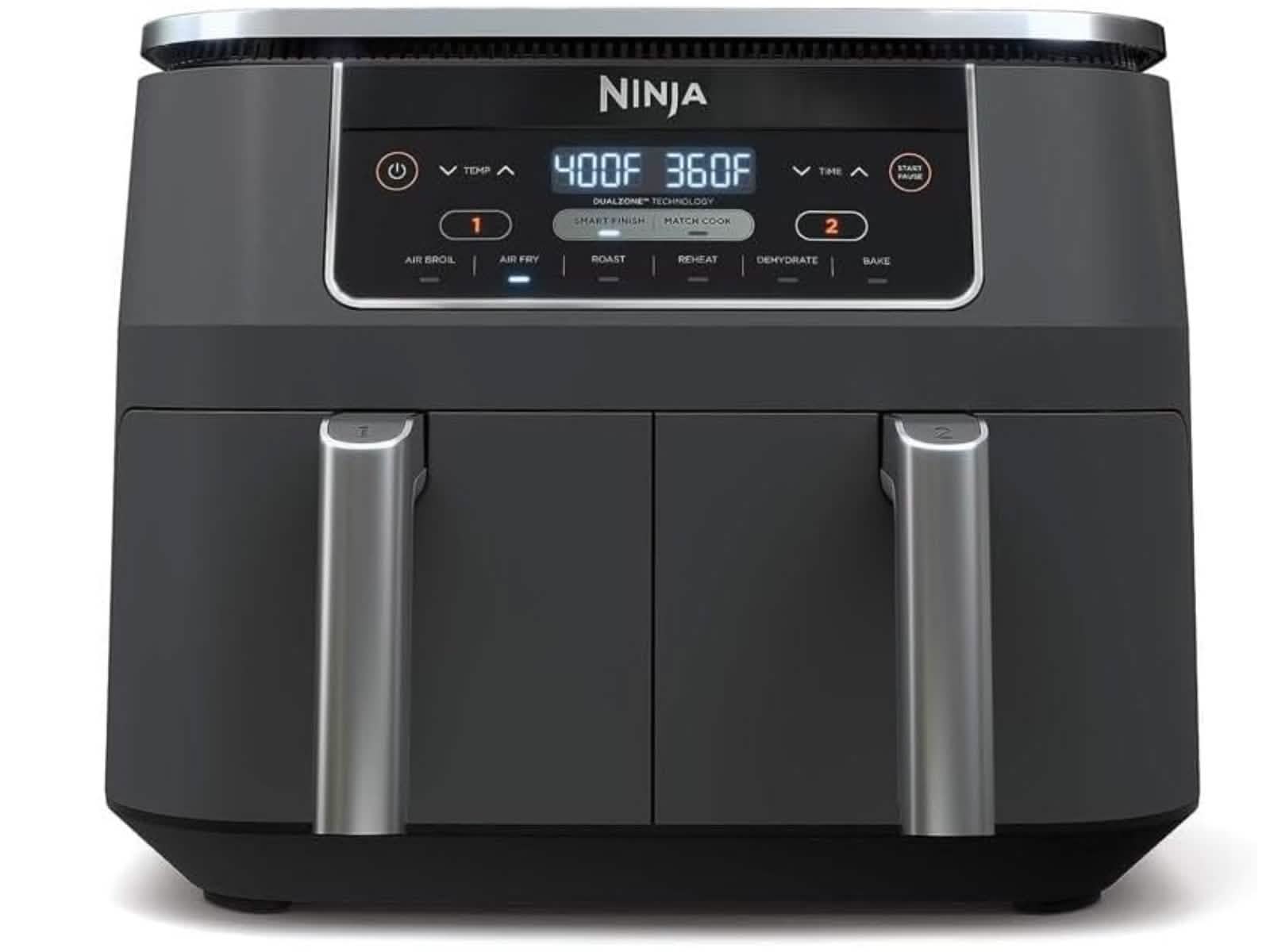 Freidora Doble Canasta 8 Litros Ninja