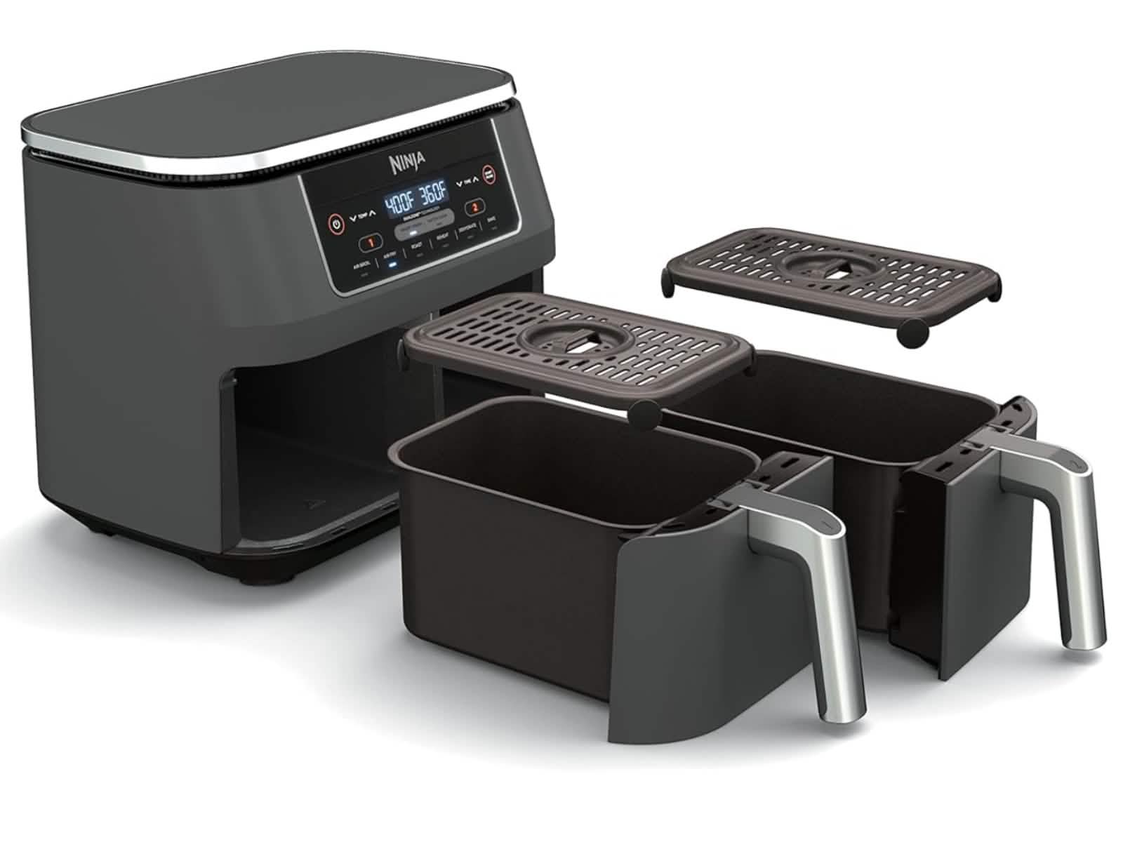 Freidora Doble Canasta 8 Litros Ninja