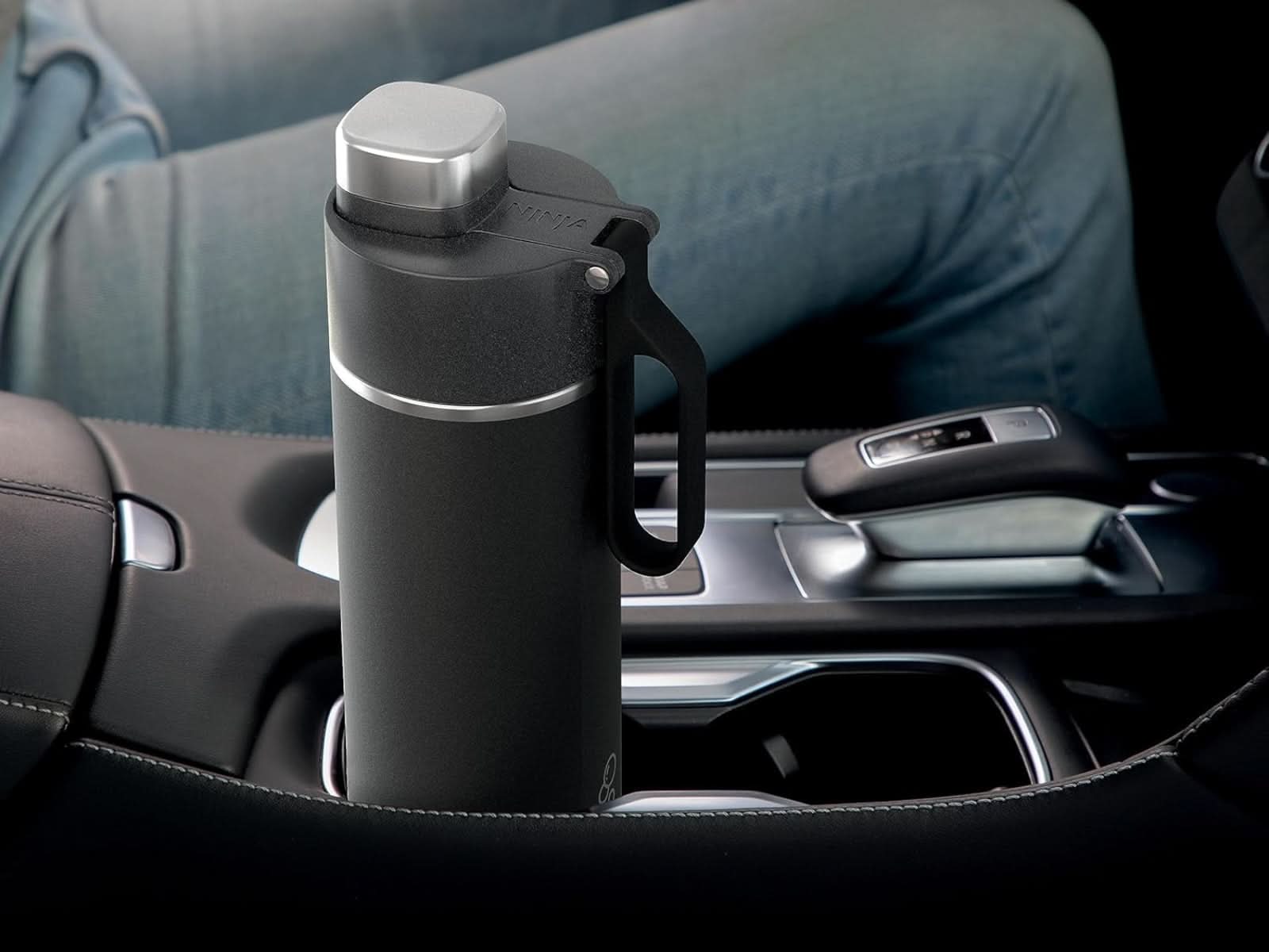 Botella de Agua 532 ml Ninja Negro