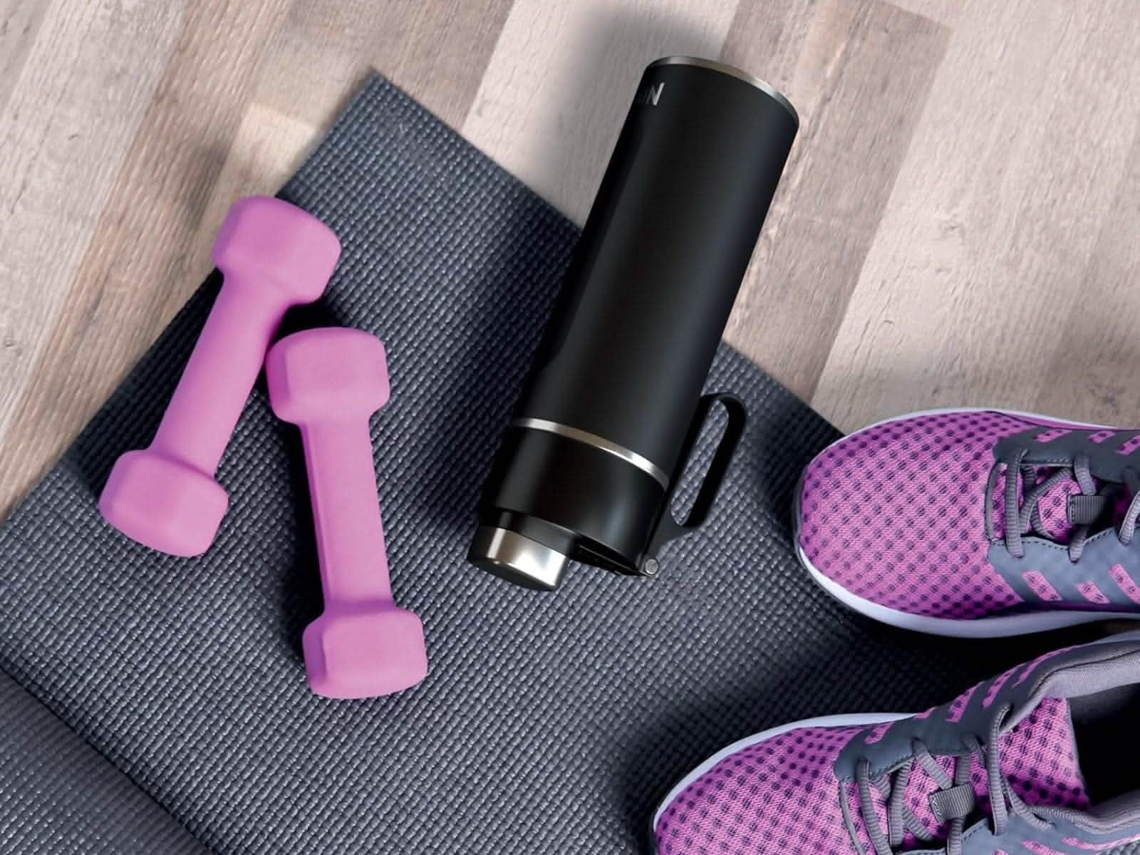 Botella de Agua 532 ml Ninja Negro