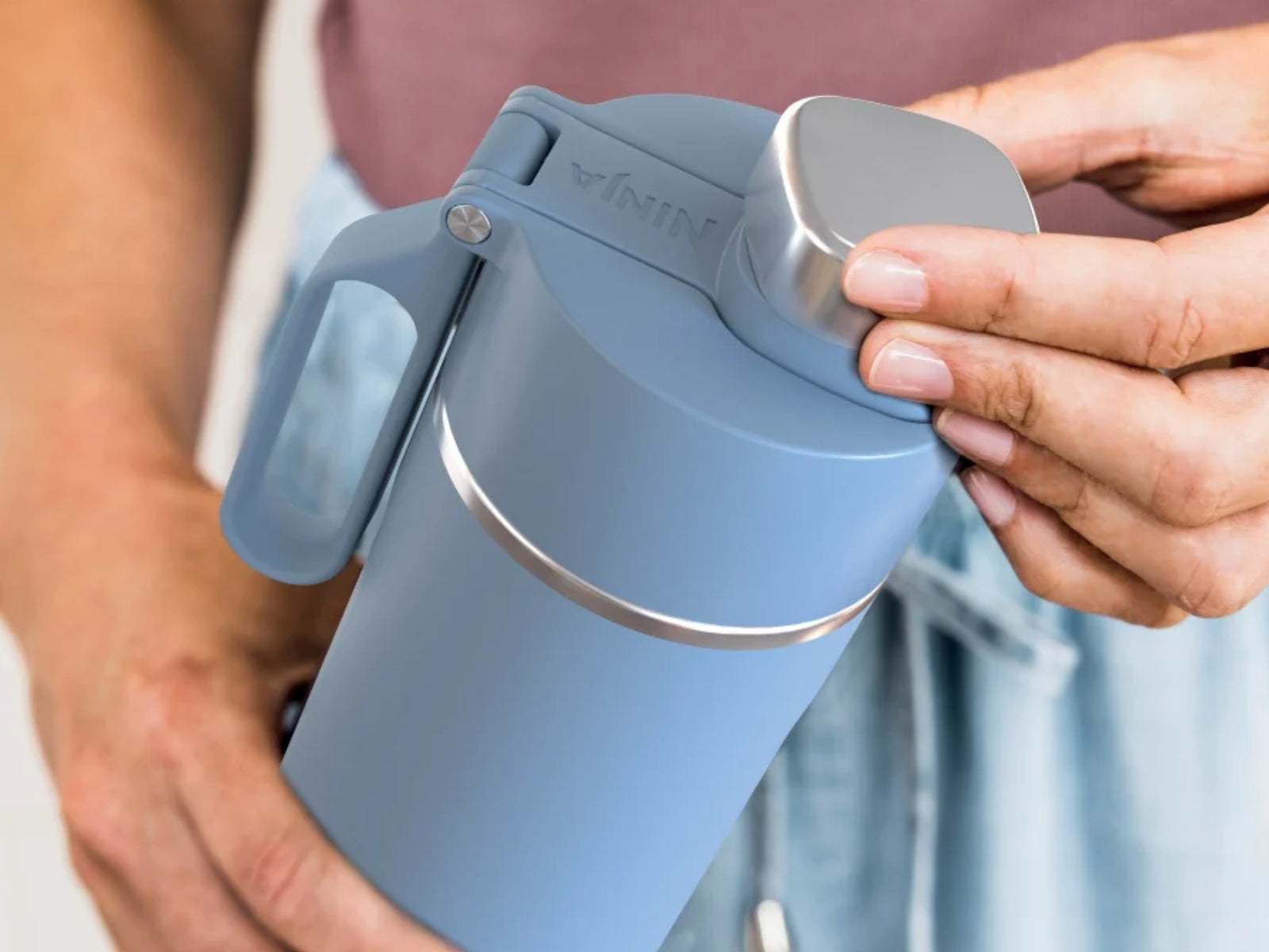 Botella de Agua 532 ml Ninja Azul