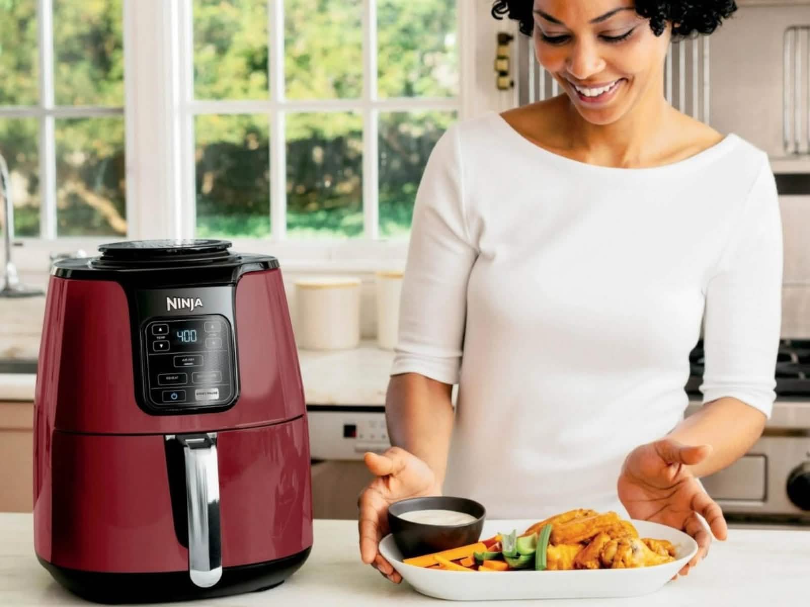 Freidora De Aire 4 Litros Open Box Ninja #Color_Roja