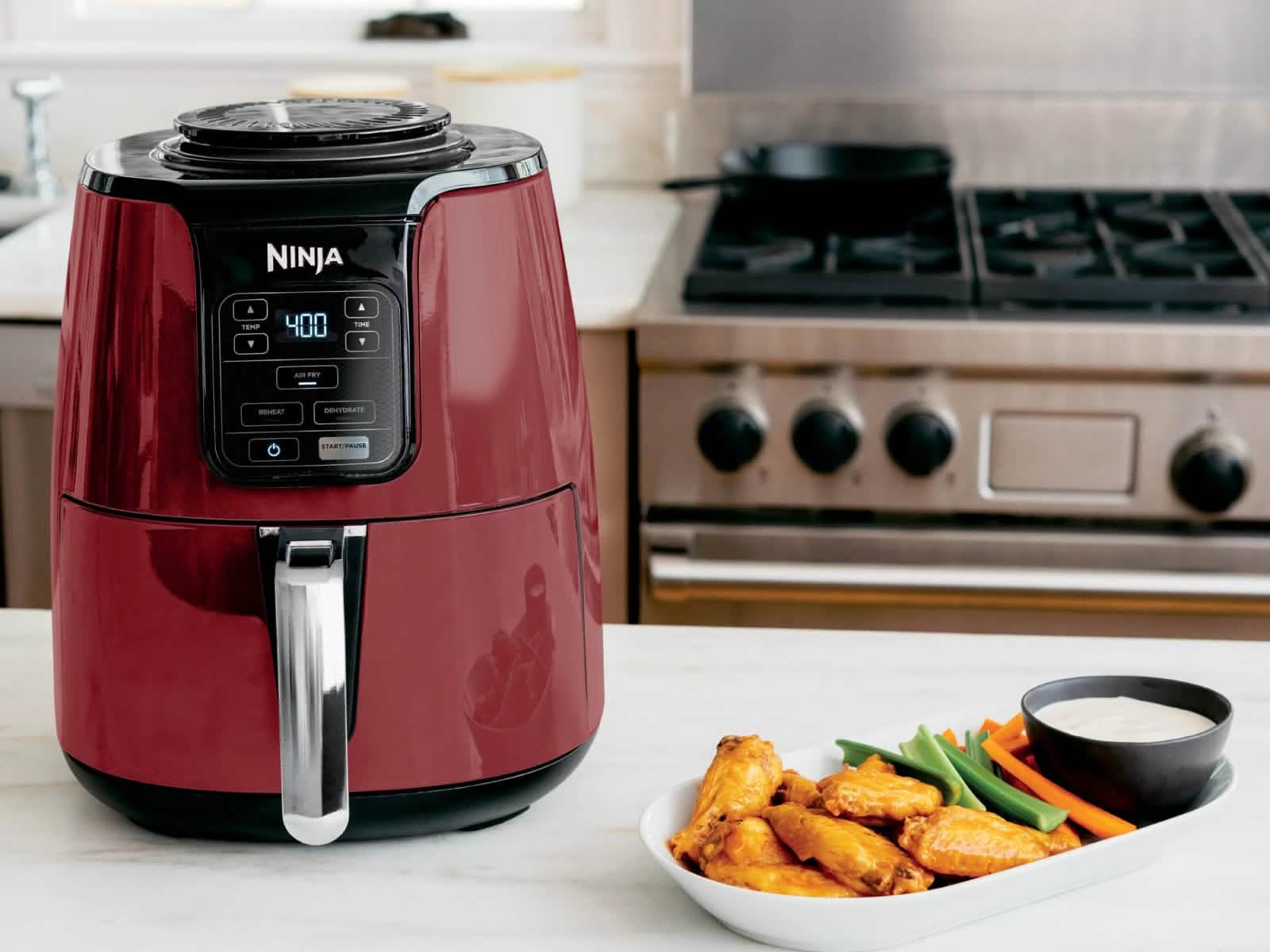 Freidora De Aire 4 Litros Open Box Ninja #Color_Roja