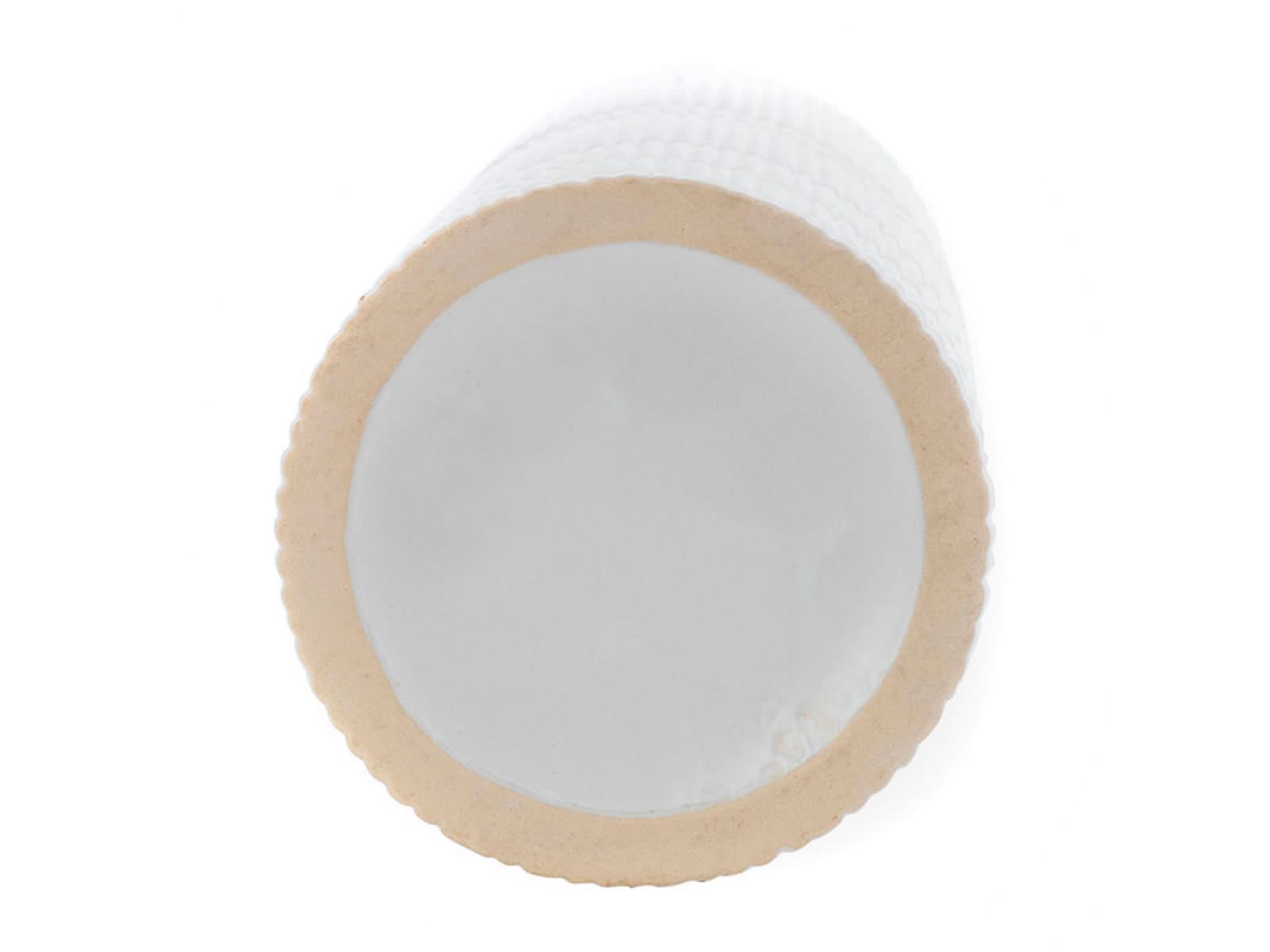 Florero Cylinder Ceramica 46Cm Blanco