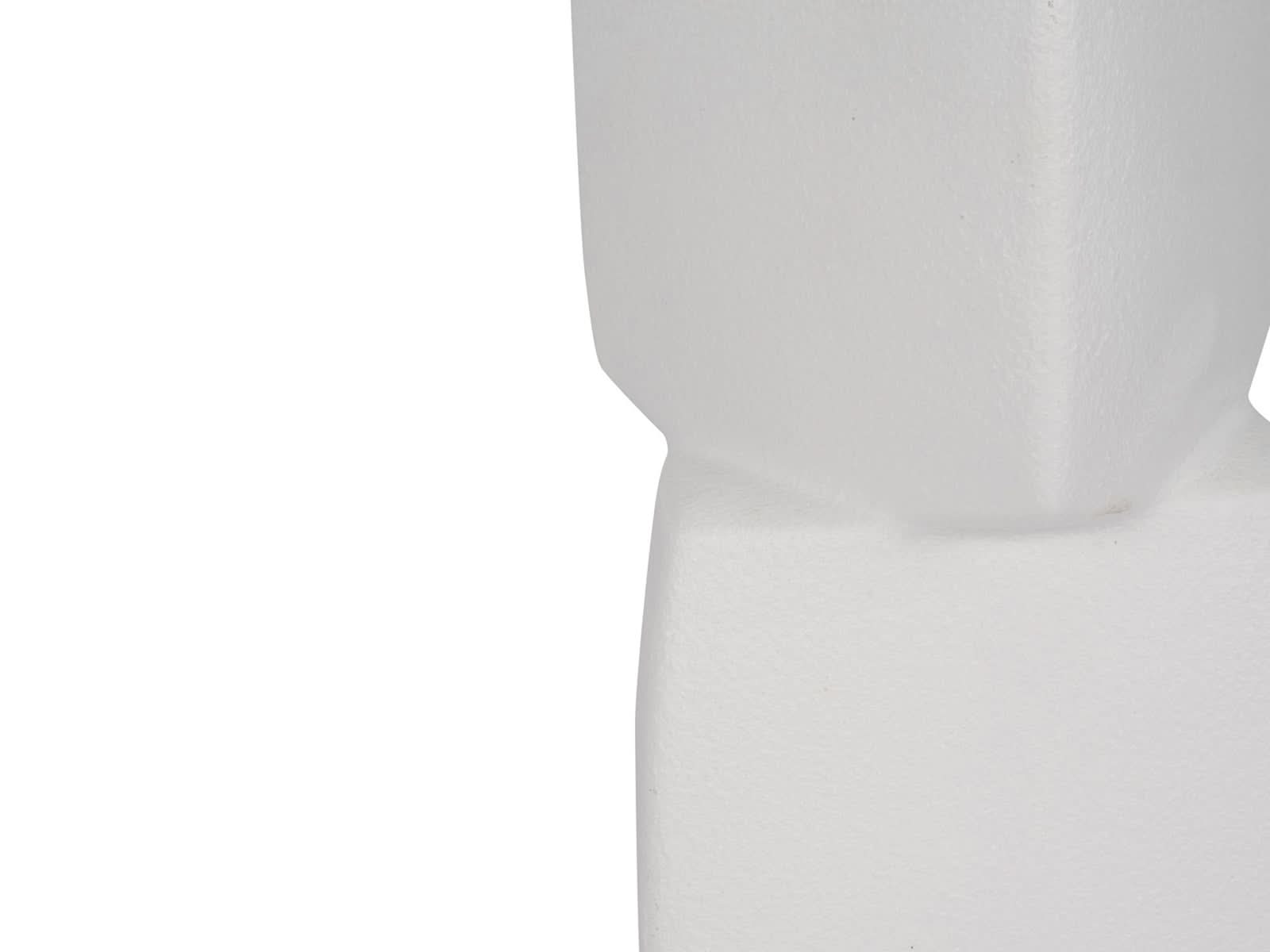 Florero Stacked Ceramica 43Cm Blanco