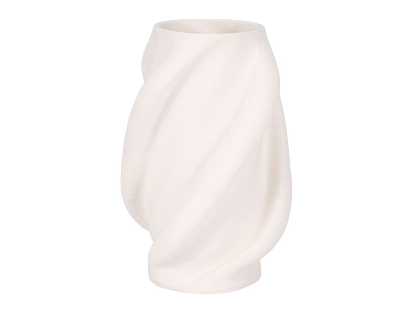 Florero Murano Porcelana 38Cm Beige