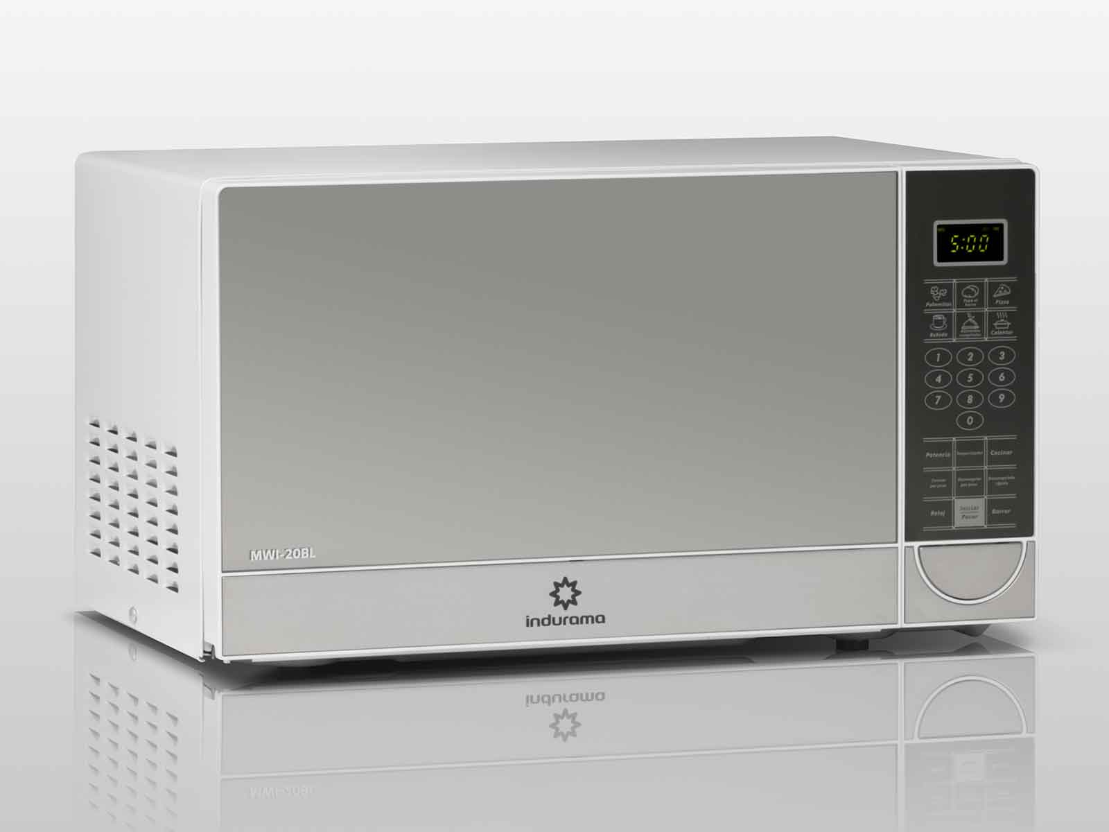 Microondas 20L Blanco MWI-20BL Indurama
