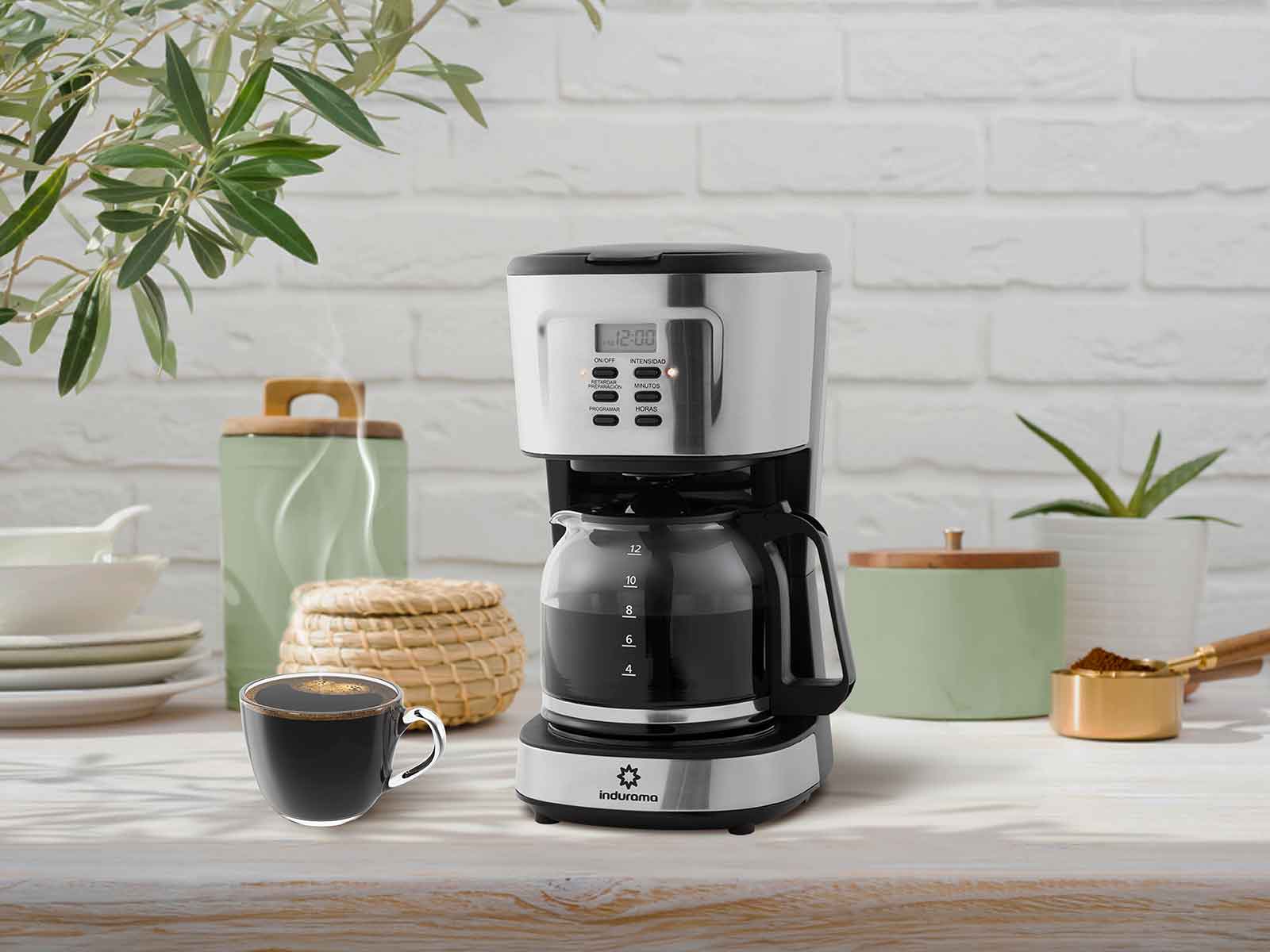 Cafetera 12 Tazas Indurama