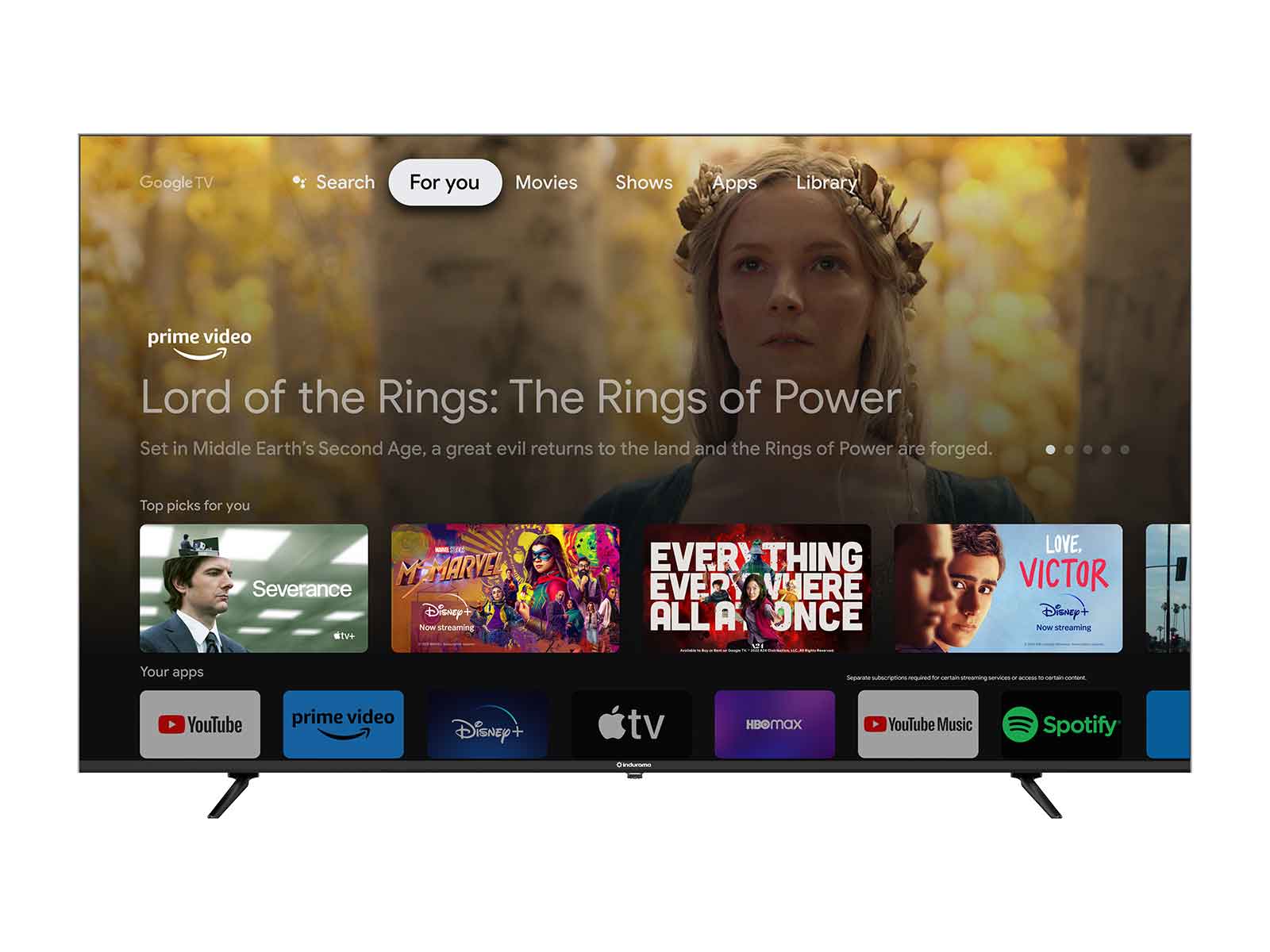 Televisor 86" QLED Google TV Indurama