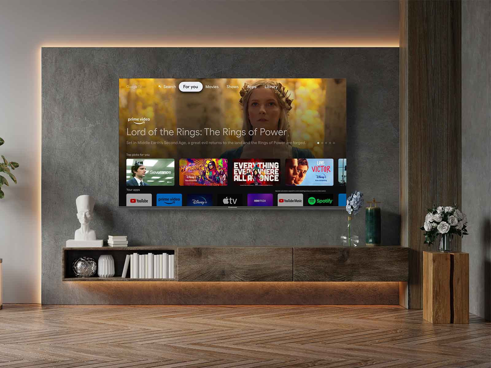 Televisor 86" QLED Google TV Indurama