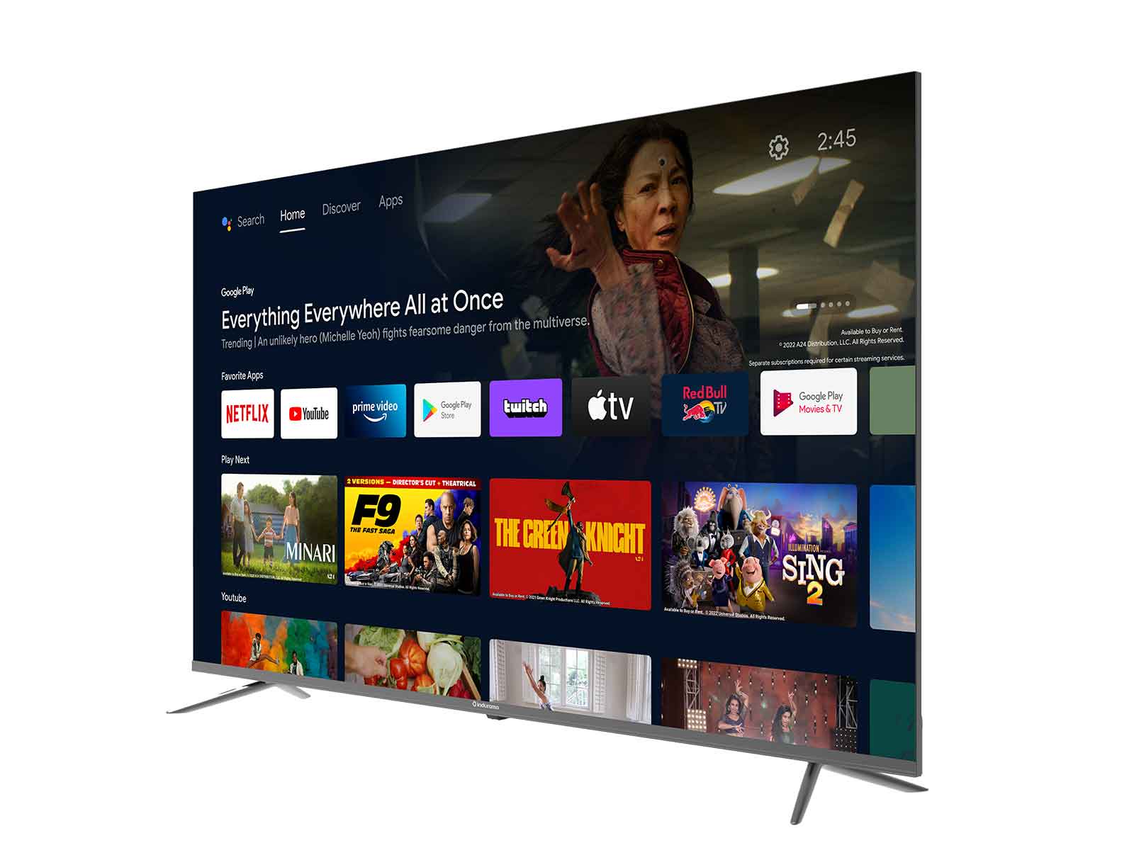 Televisor 65" Google Tv Indurama