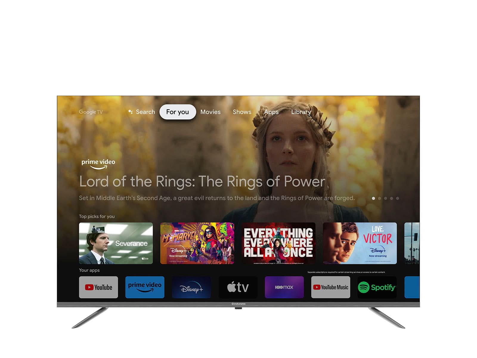 Televisor 65" QLED Google TV Indurama