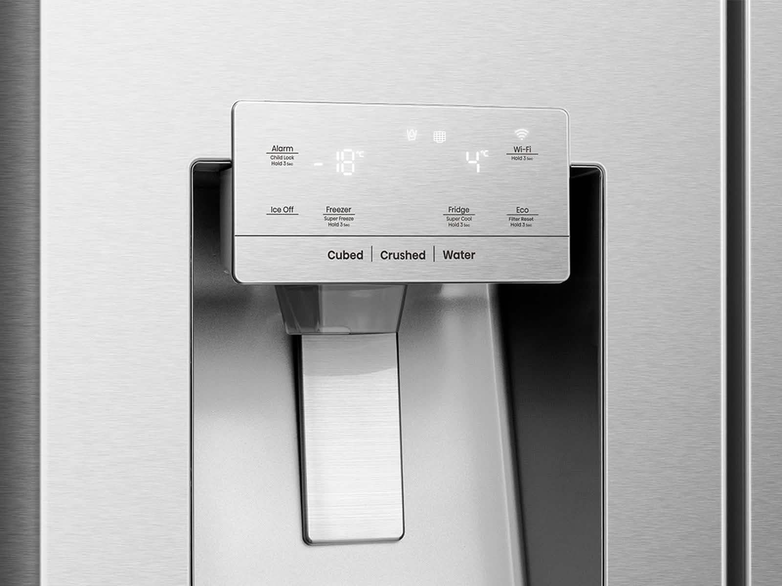 Refrigeradora Side By Side Cromo RI-790 Indurama