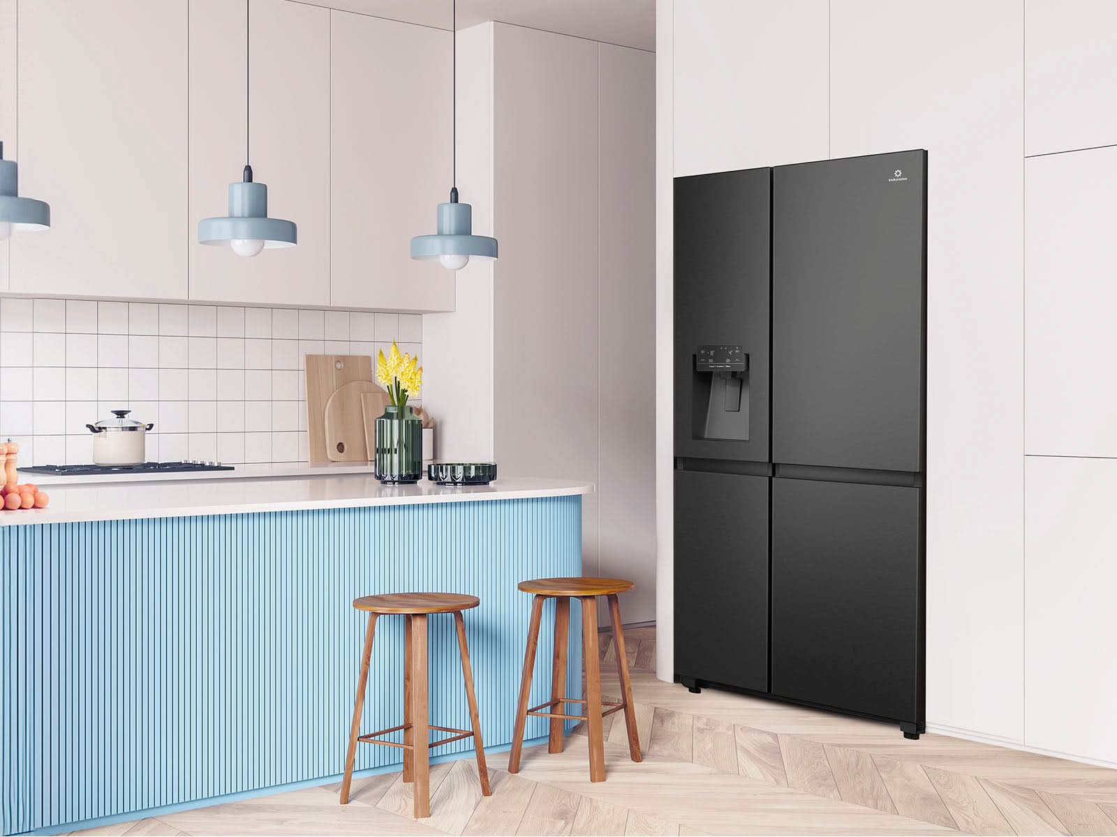 Refrigeradora Side By Side Negro RI-790 Indurama