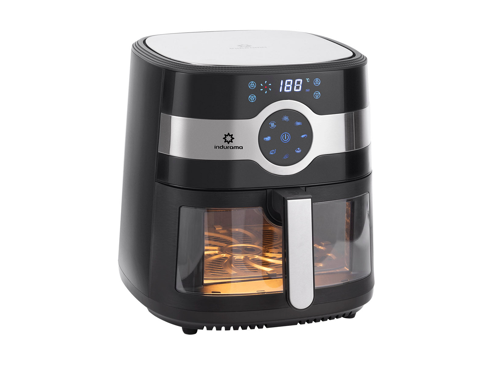 Air Fryer 8 Litros Negra Indurama