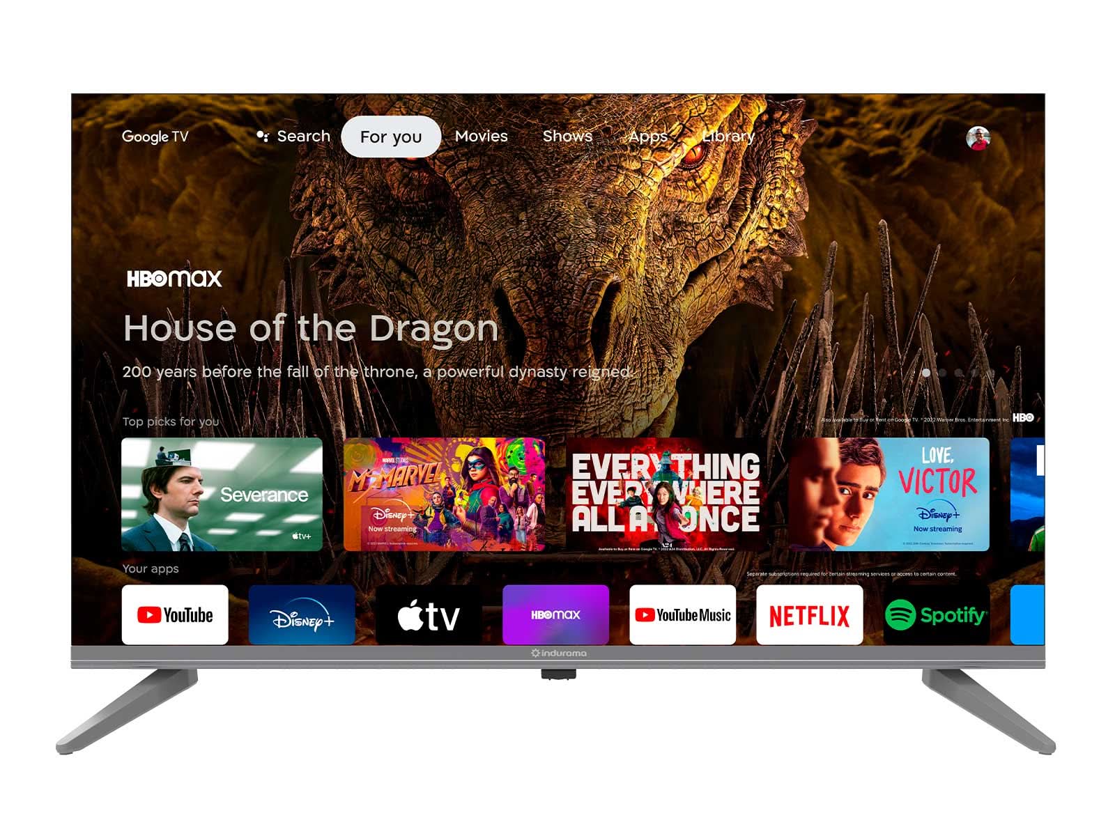 Televisor 32" HD Google Tv Indurama