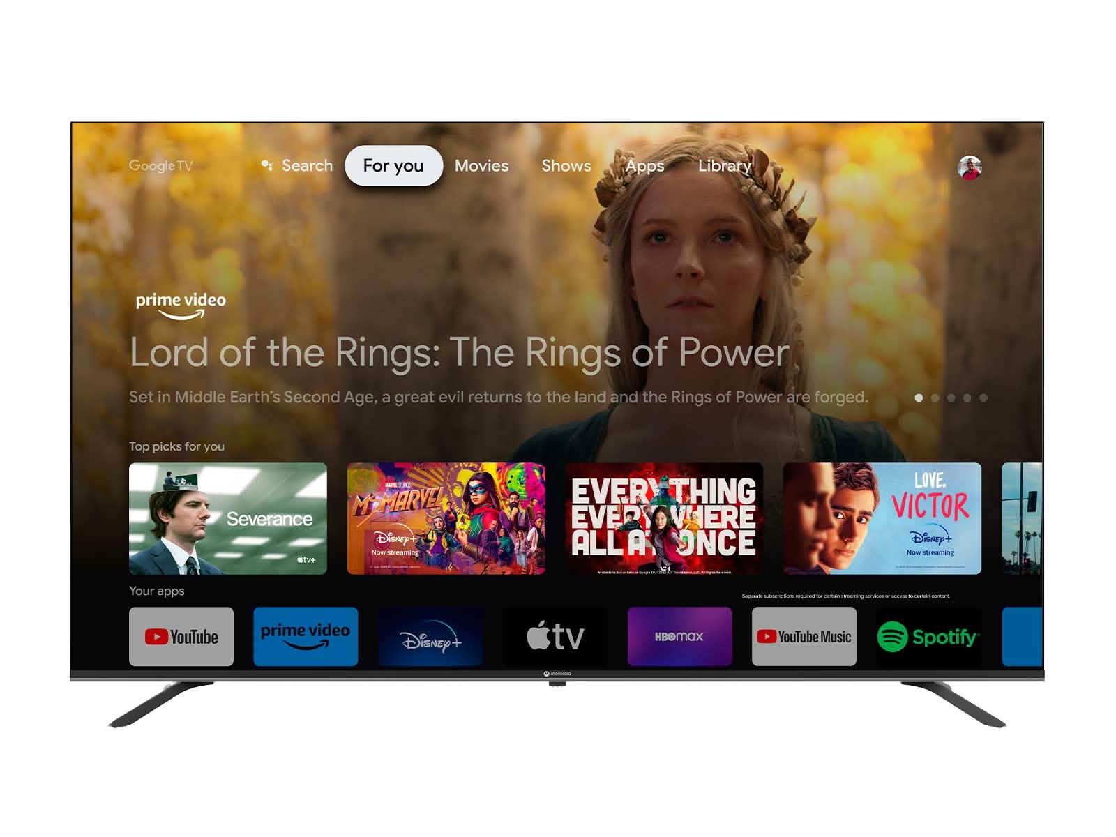 TV Motorola 55TMKUHD Google TV Indurama