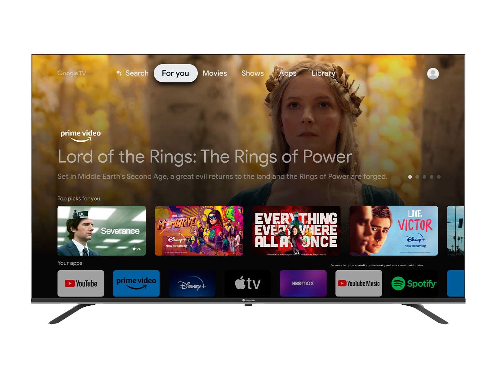 Televisor Motorola 65TMKQLED Google TV Indurama