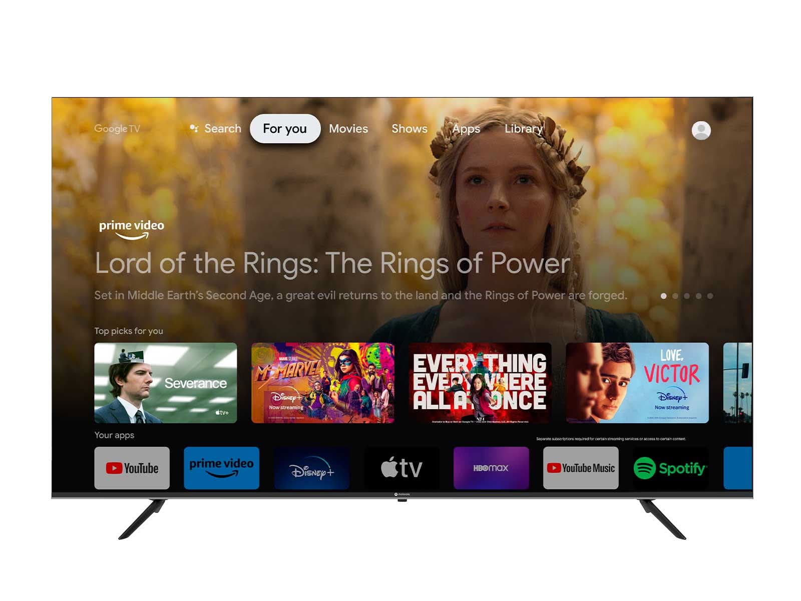 Televisor Motorola 86TMKQLED Google TV Indurama